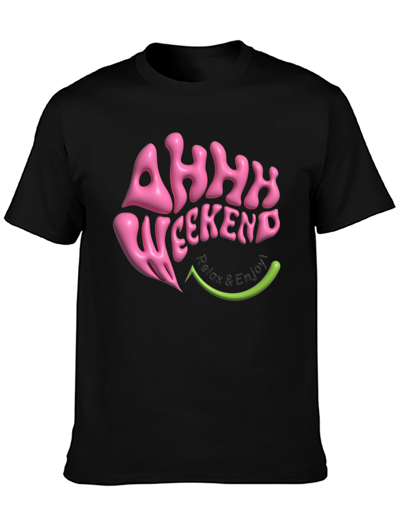 Ahhh Weekend T-Shirt - Relax & Enjoy Graphic Tee
