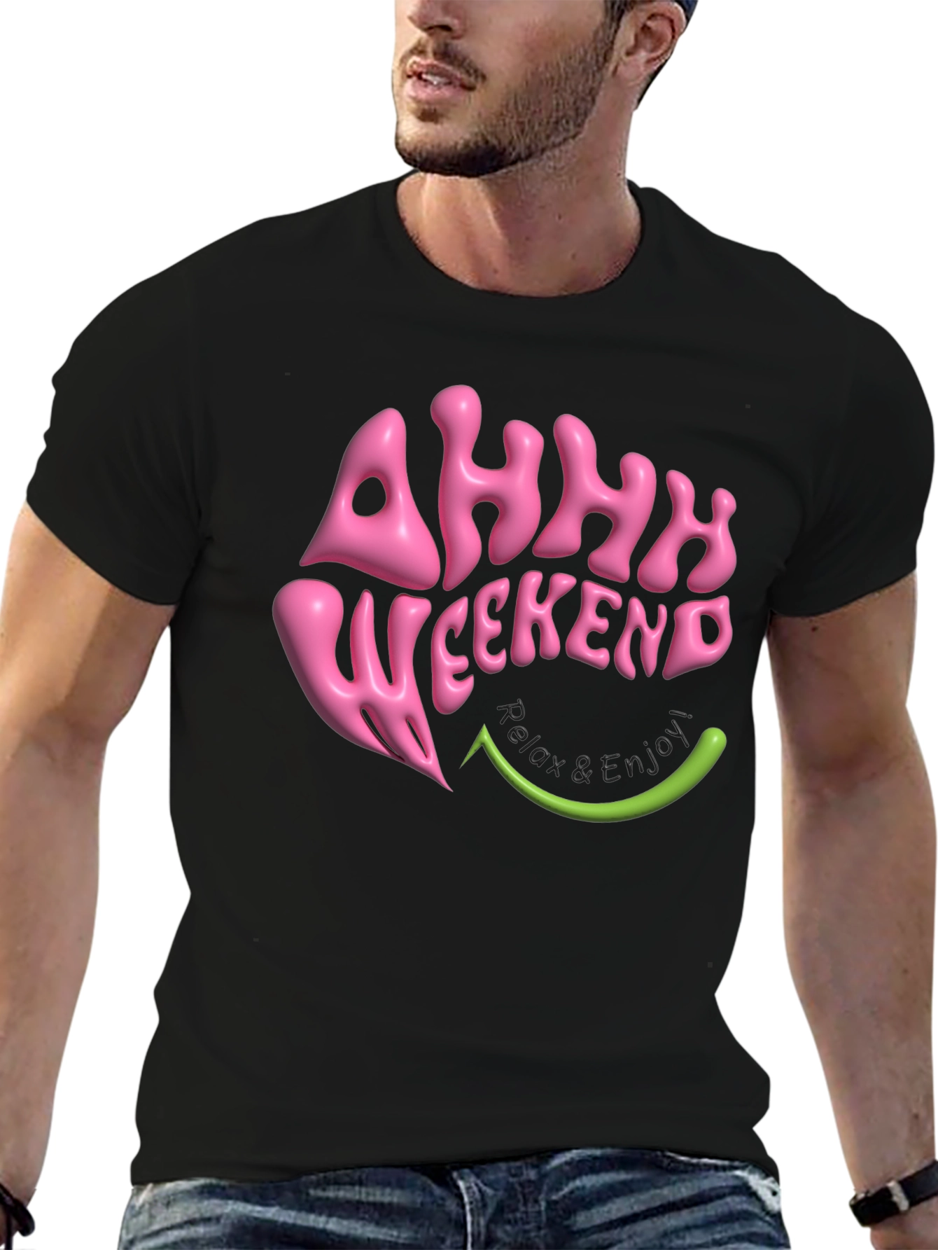 Ahhh Weekend T-Shirt - Relax & Enjoy Graphic Tee