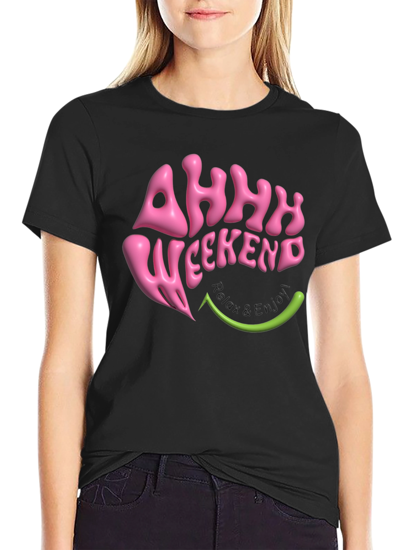 Ahhh Weekend T-Shirt - Relax & Enjoy Graphic Tee