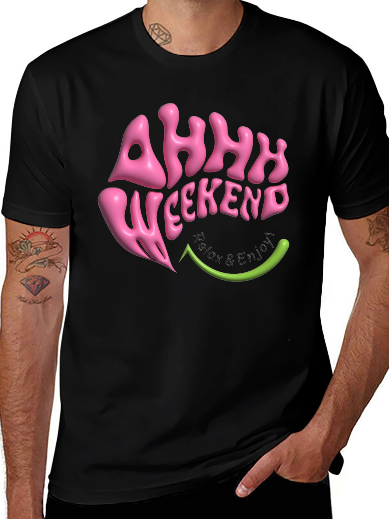 Ahhh Weekend T-Shirt - Relax & Enjoy Graphic Tee