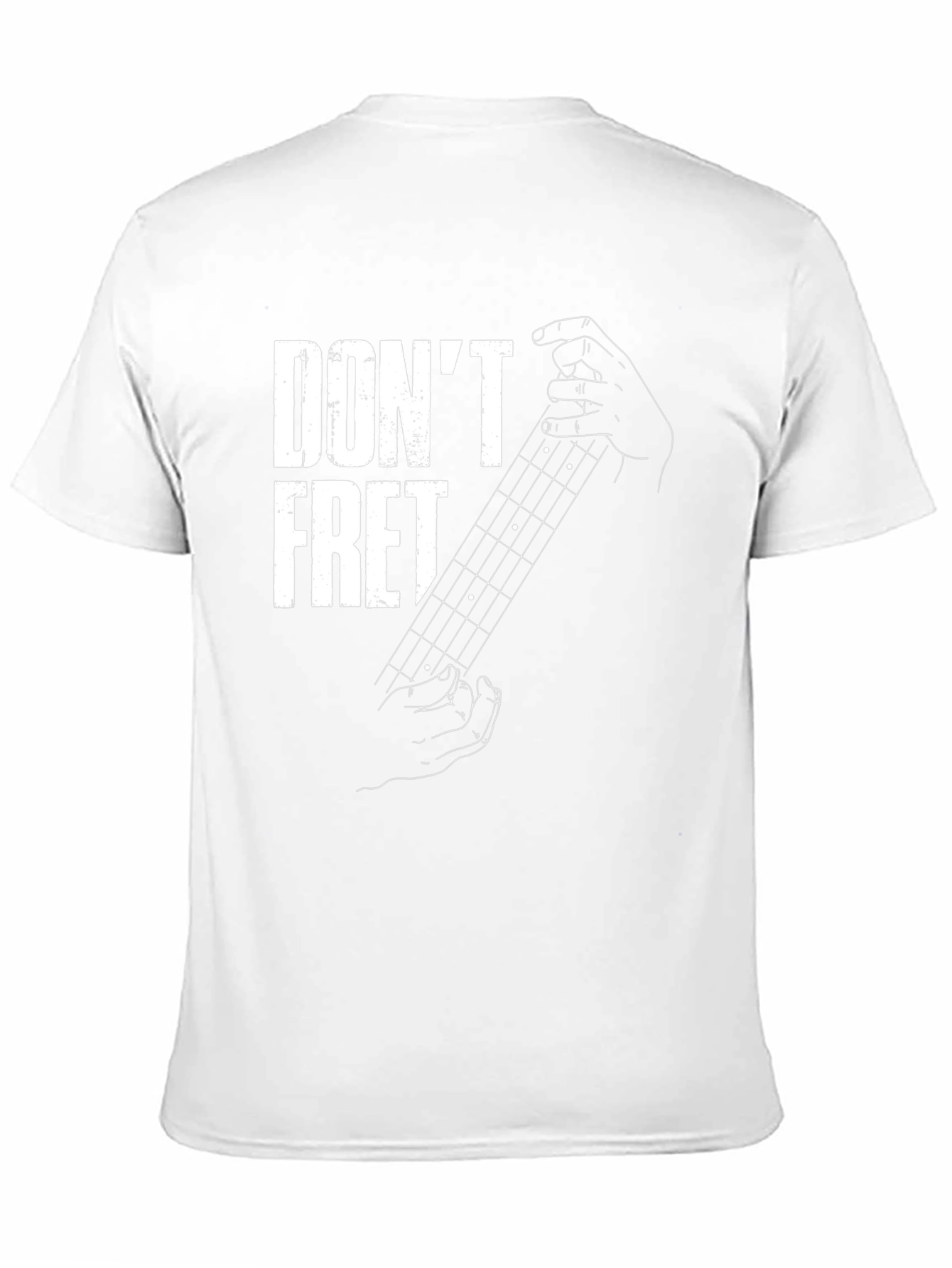 Dont Fret Black T-Shirt - Guitar Music Lover Tee