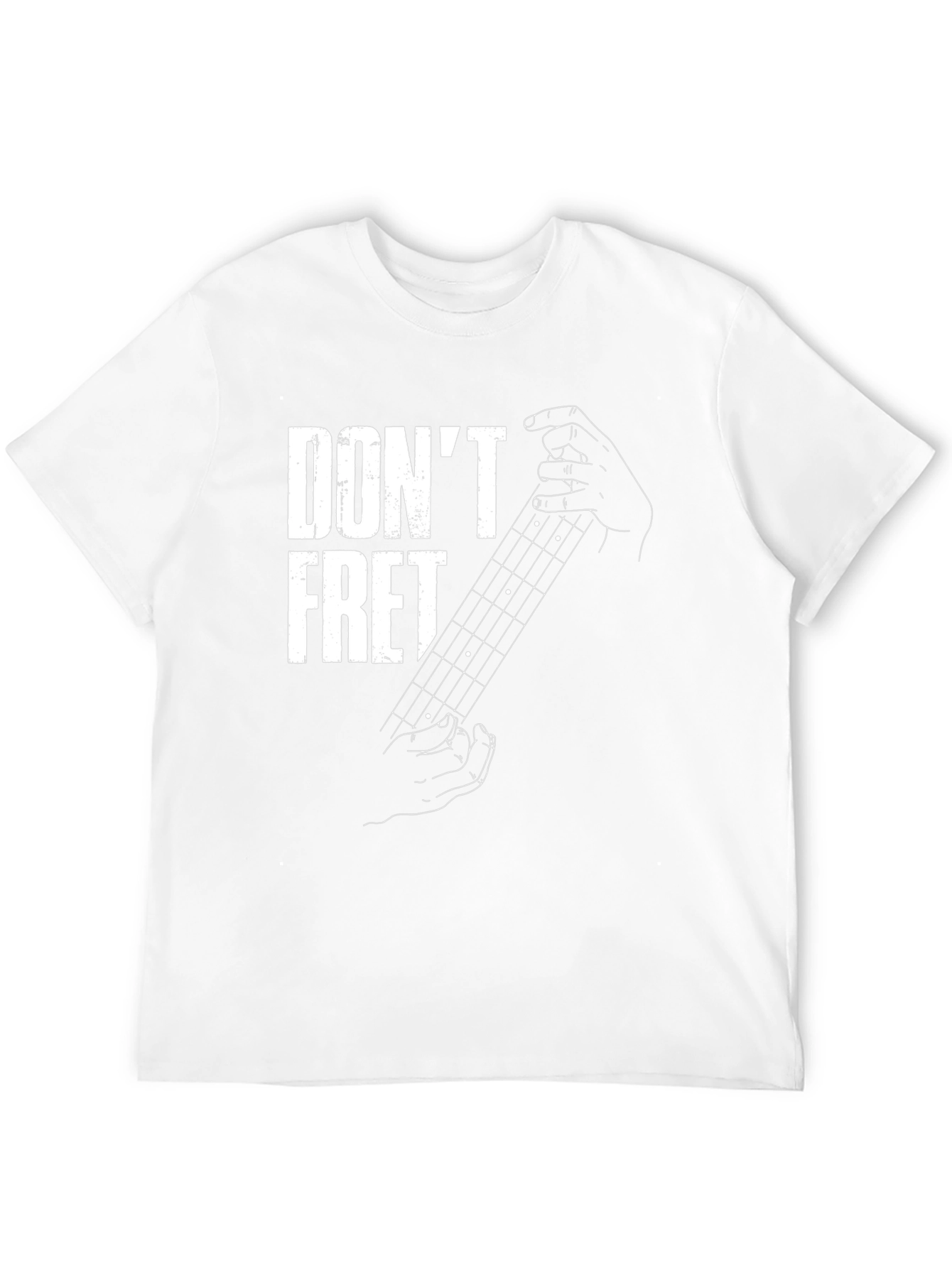 Dont Fret Black T-Shirt - Guitar Music Lover Tee