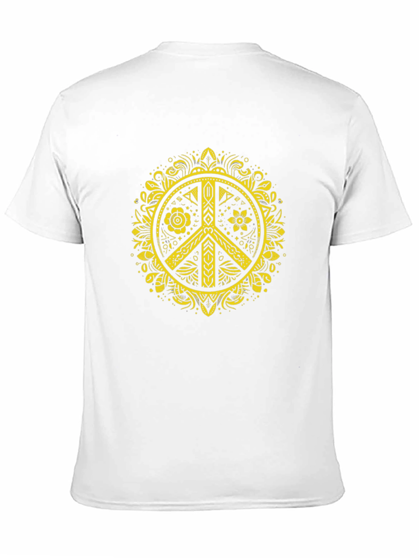 Peace Sign Graphic T-Shirt - Black