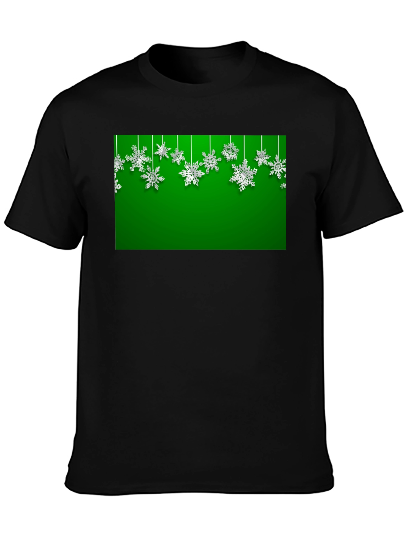 Festive Snowflake Graphic Tee - Holiday Season Style