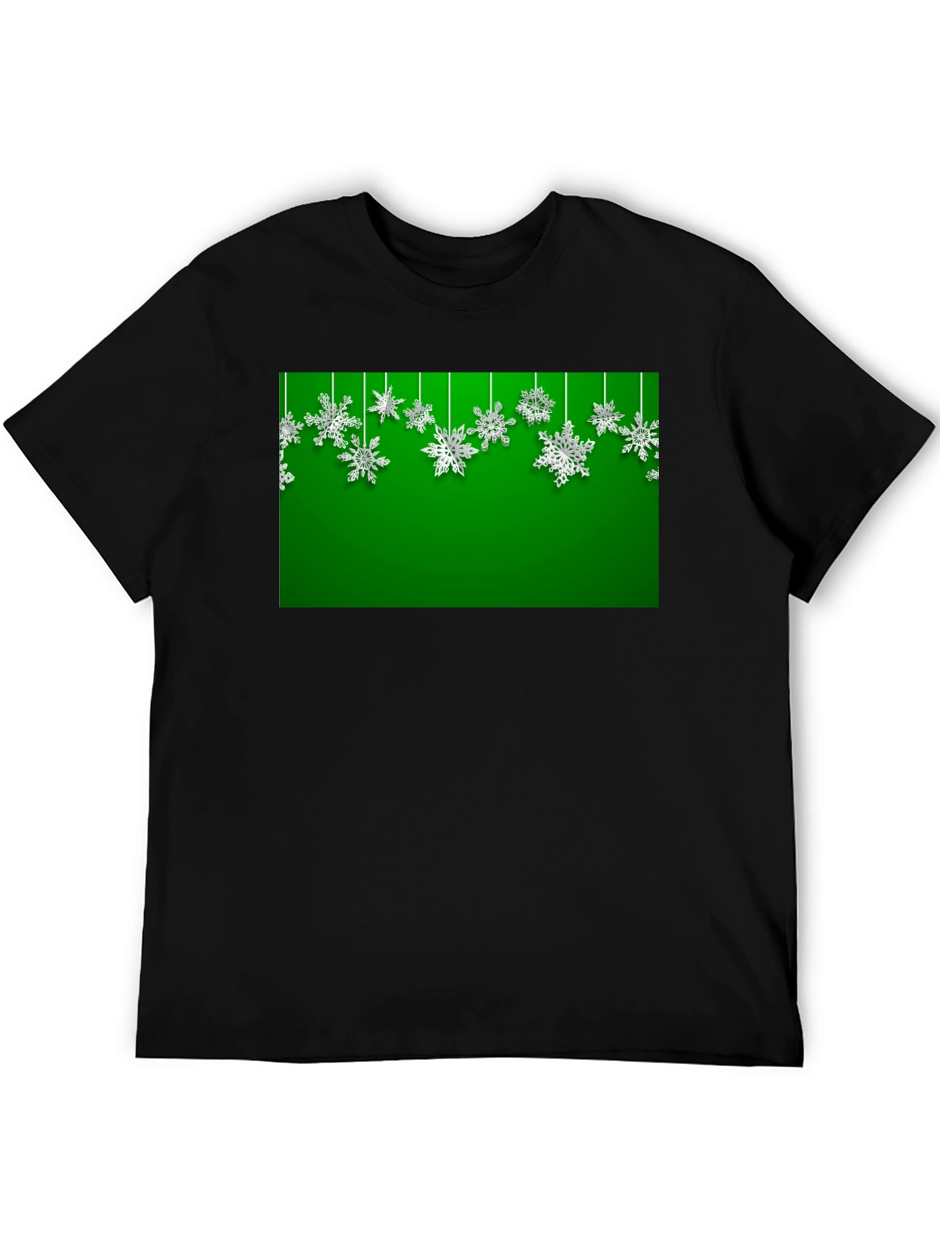 Festive Snowflake Graphic Tee - Holiday Season Style