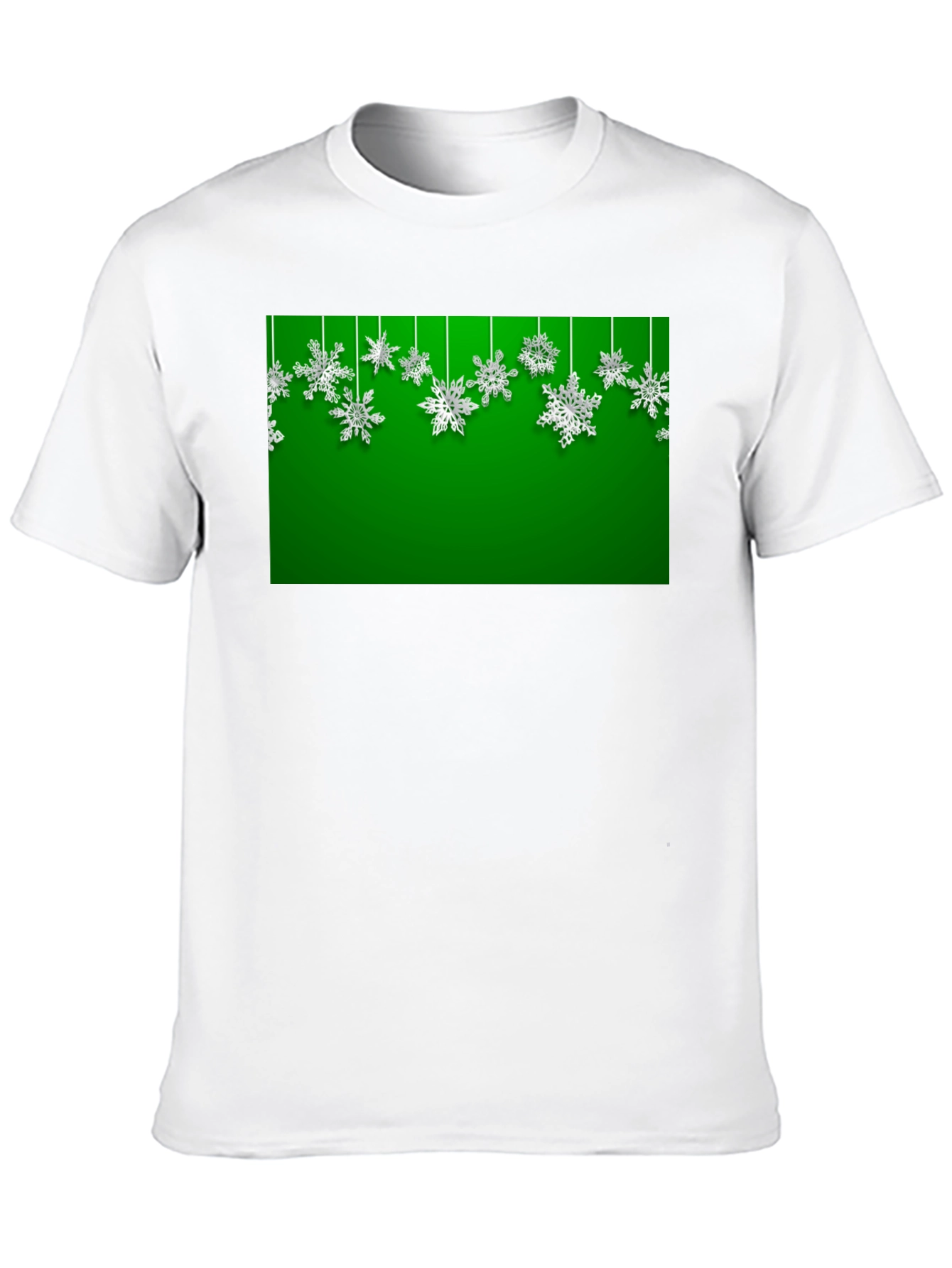 Festive Snowflake Graphic Tee - Holiday Season Style
