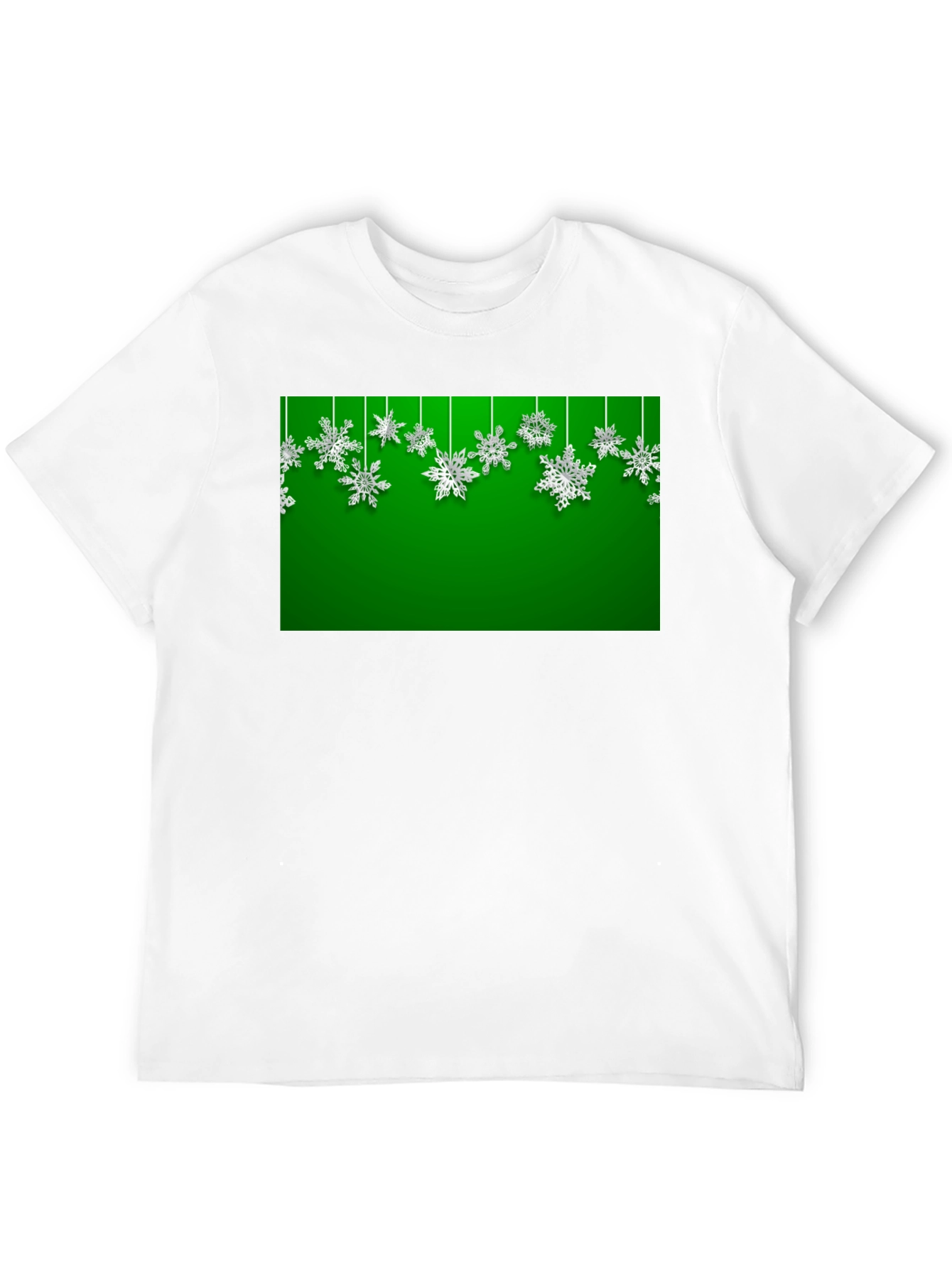 Festive Snowflake Graphic Tee - Holiday Season Style