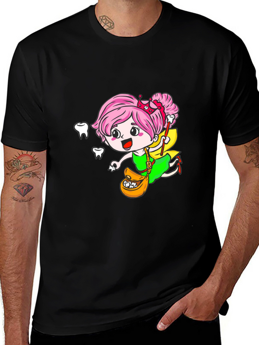 Tooth Fairy Graphic Black Tee