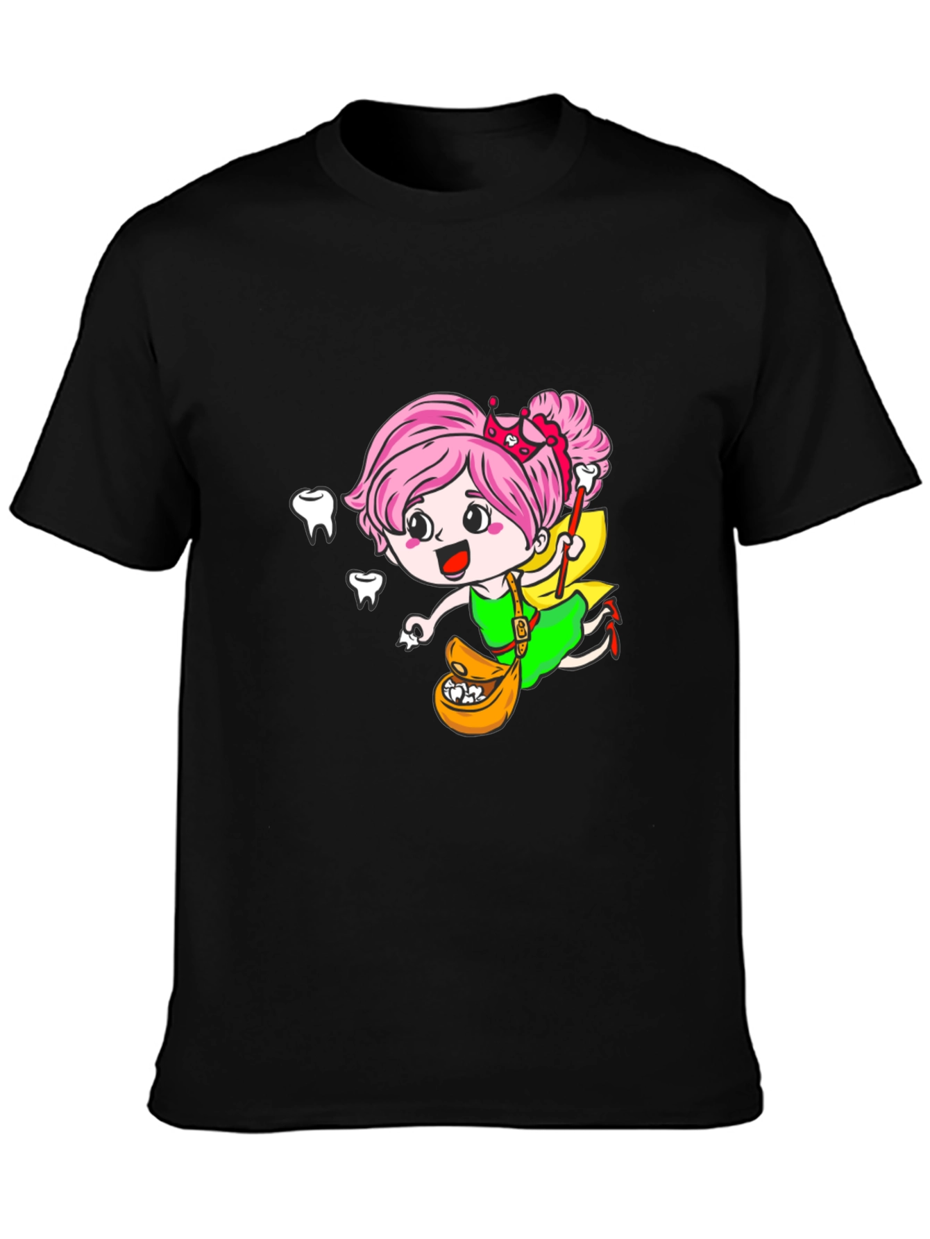 Tooth Fairy Graphic Black Tee