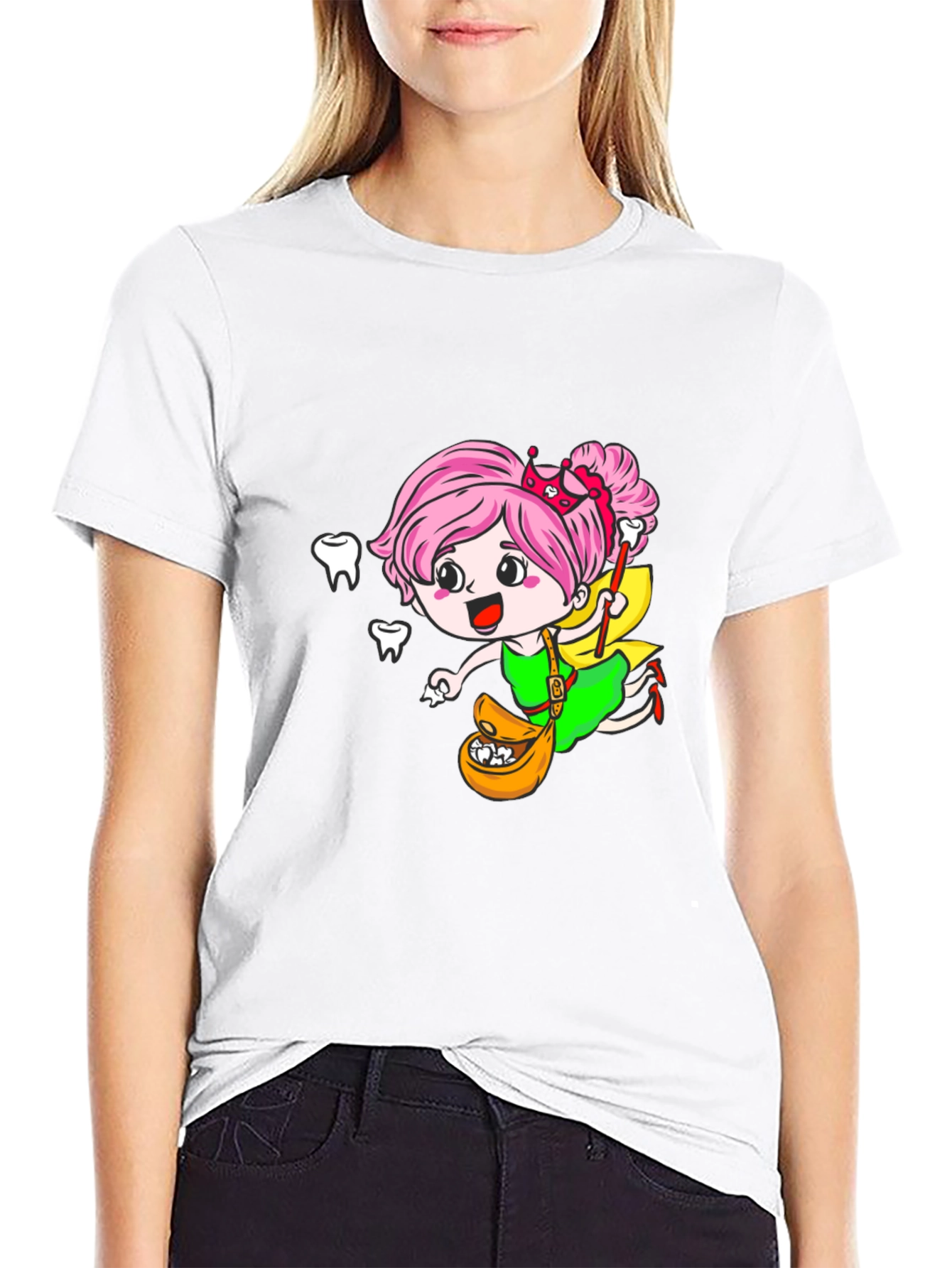 Tooth Fairy Graphic Black Tee