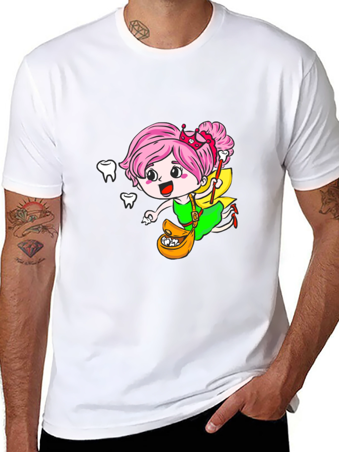 Tooth Fairy Graphic Black Tee