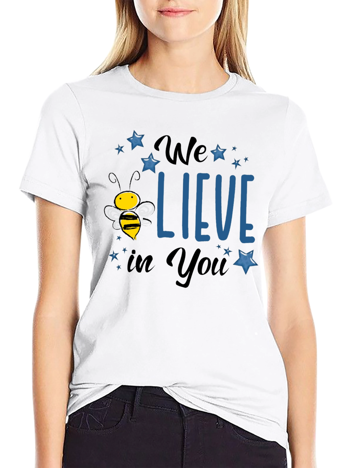 Bee-Lieve T-Shirt - Motivational Graphic Tee
