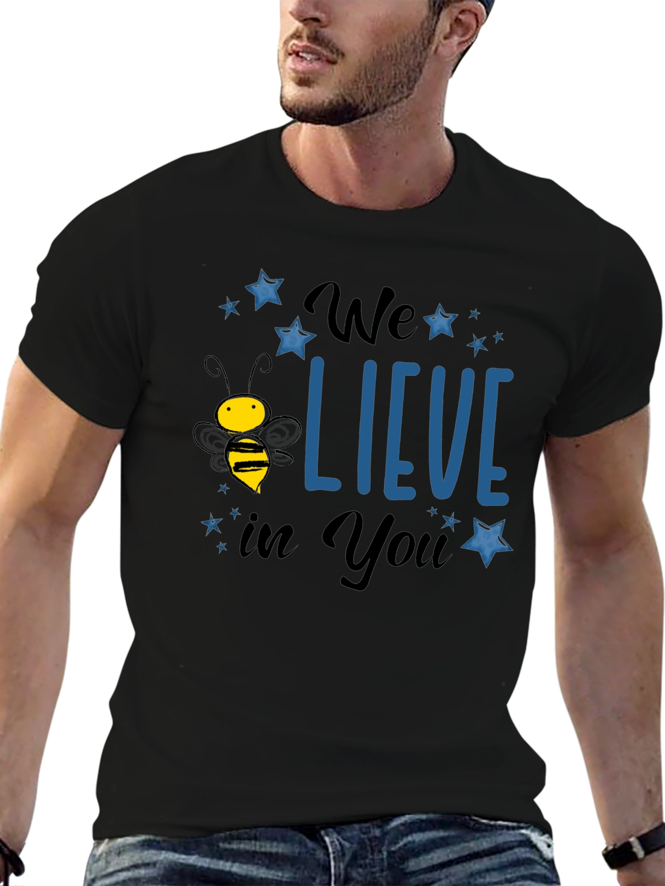 Bee-Lieve T-Shirt - Motivational Graphic Tee