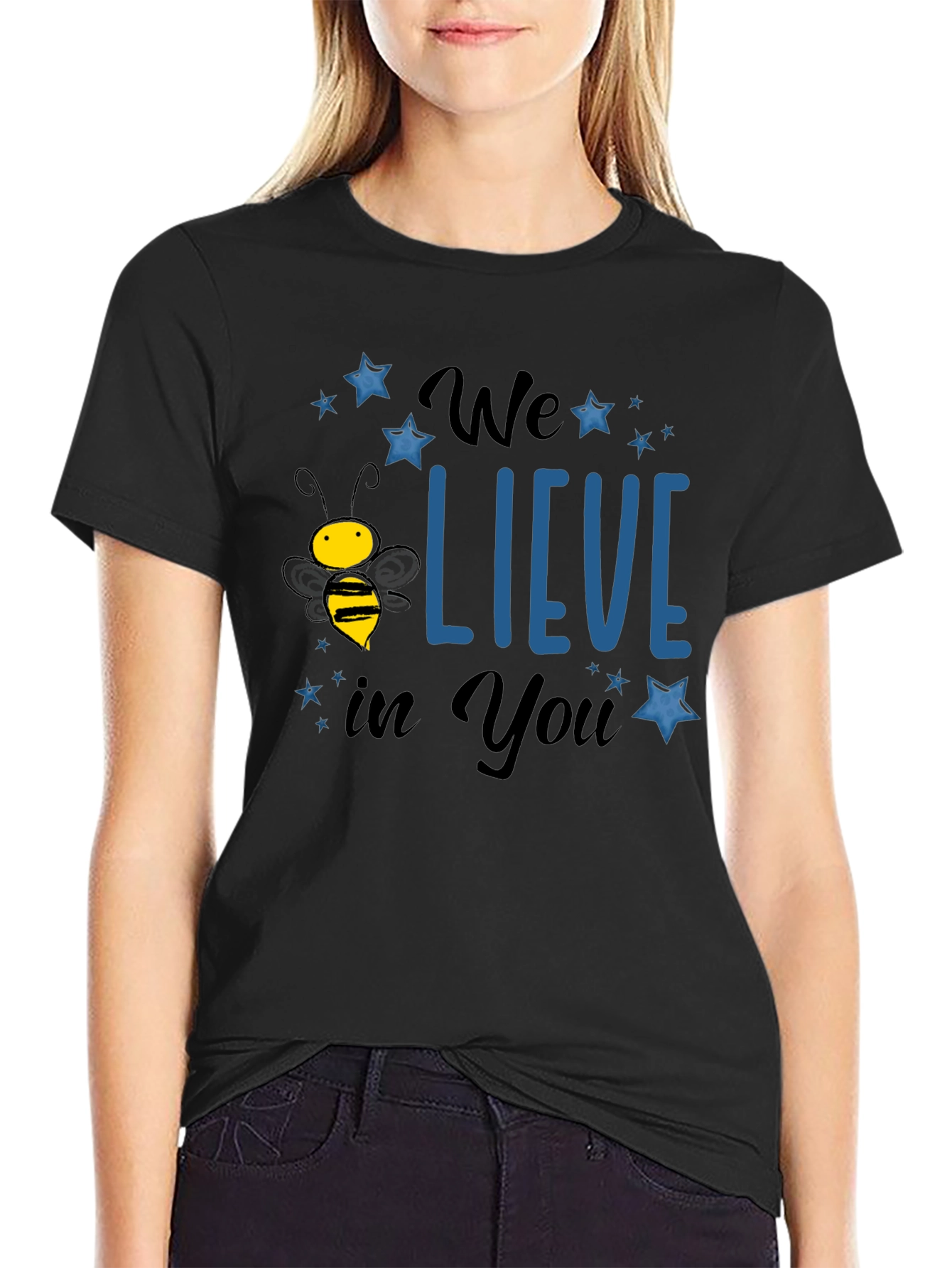 Bee-Lieve T-Shirt - Motivational Graphic Tee