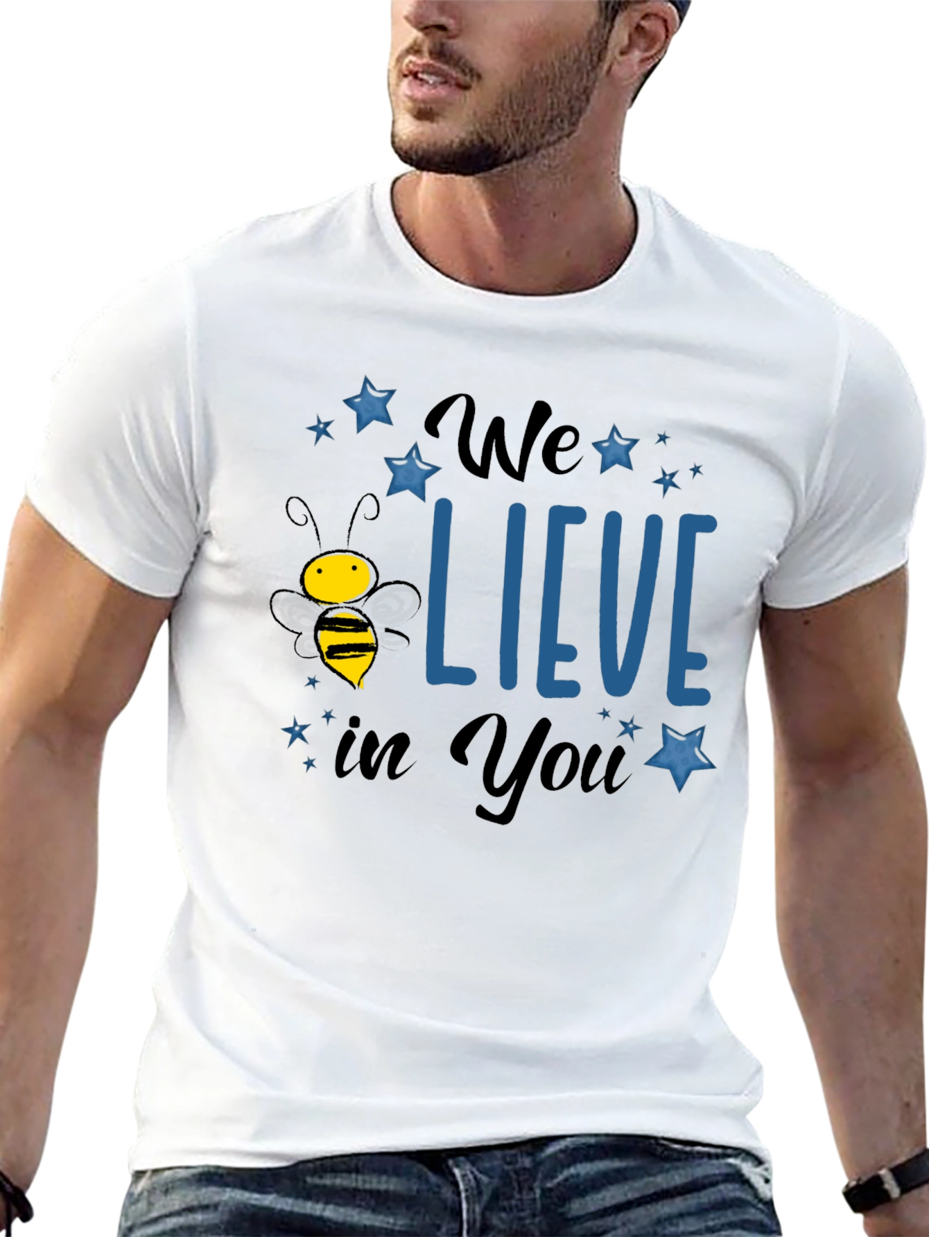 Bee-Lieve T-Shirt - Motivational Graphic Tee