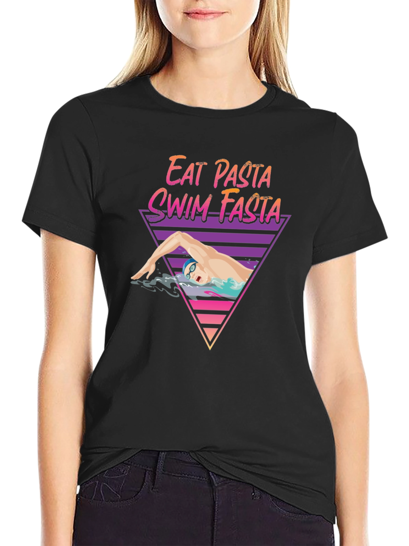 Eat Pasta Swim Fasta Graphic Tee