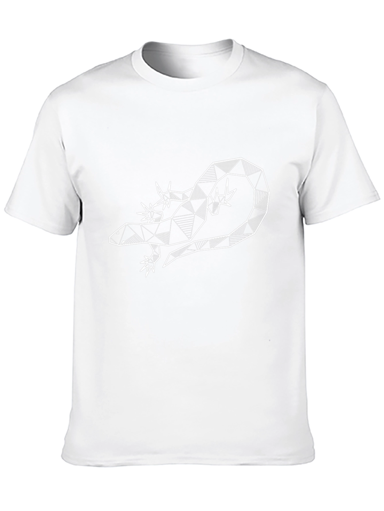 Geometric Lizard Tee - Modern Reptile T-Shirt
