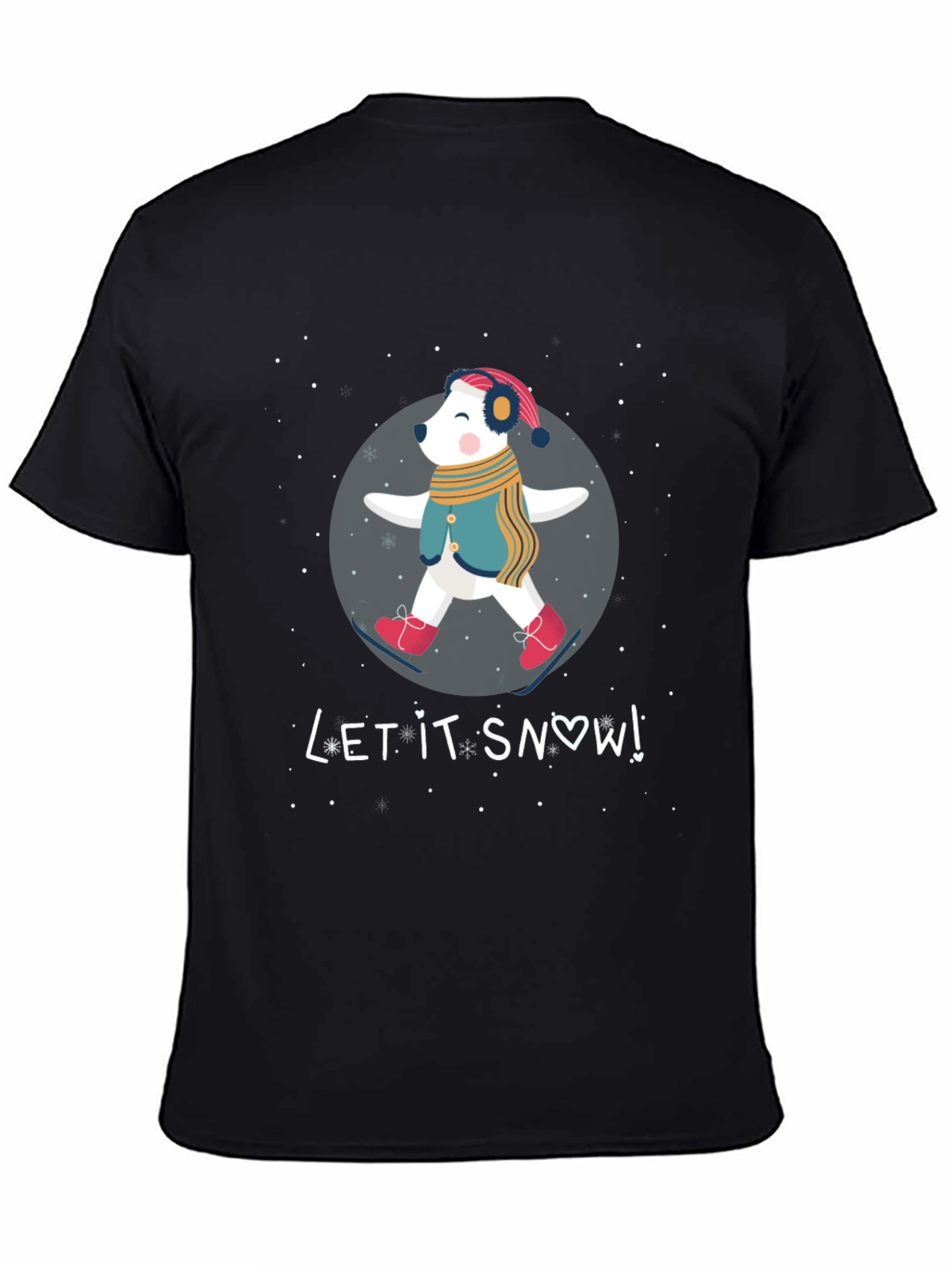 Let It Snow Bear Graphic T-Shirt