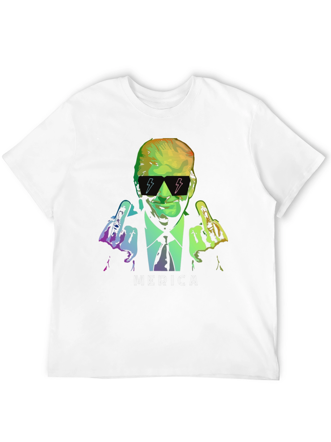 Trump Middle Finger Graphic T-Shirt