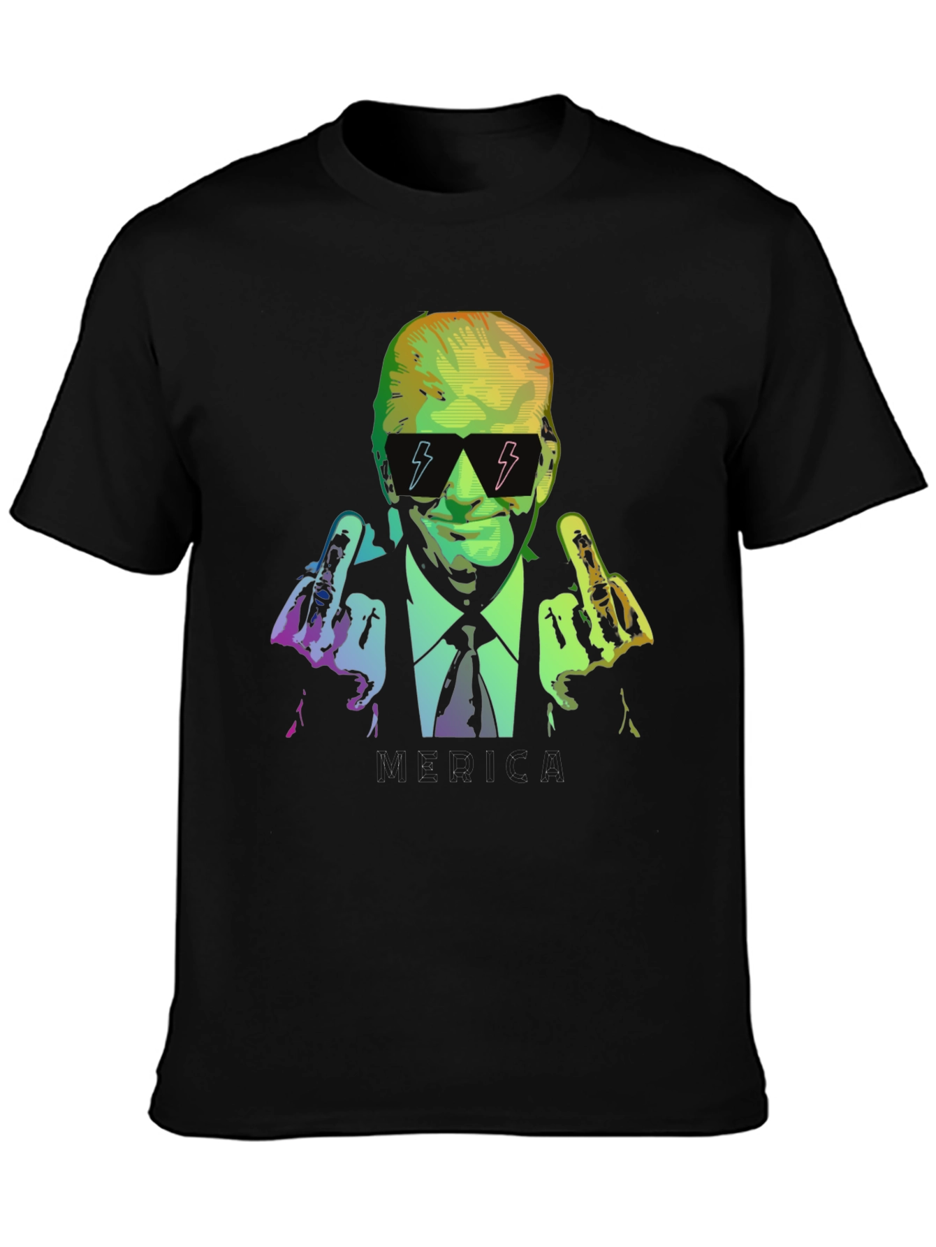 Trump Middle Finger Graphic T-Shirt