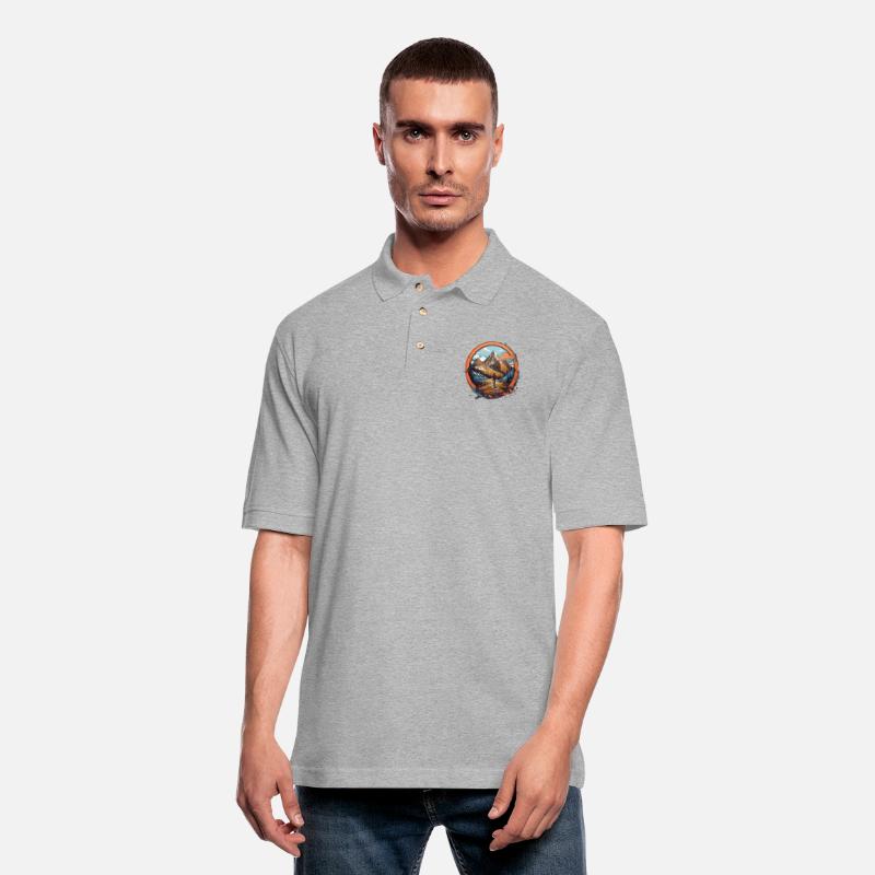 Adventure Tourer hiking in Mountains in Winter