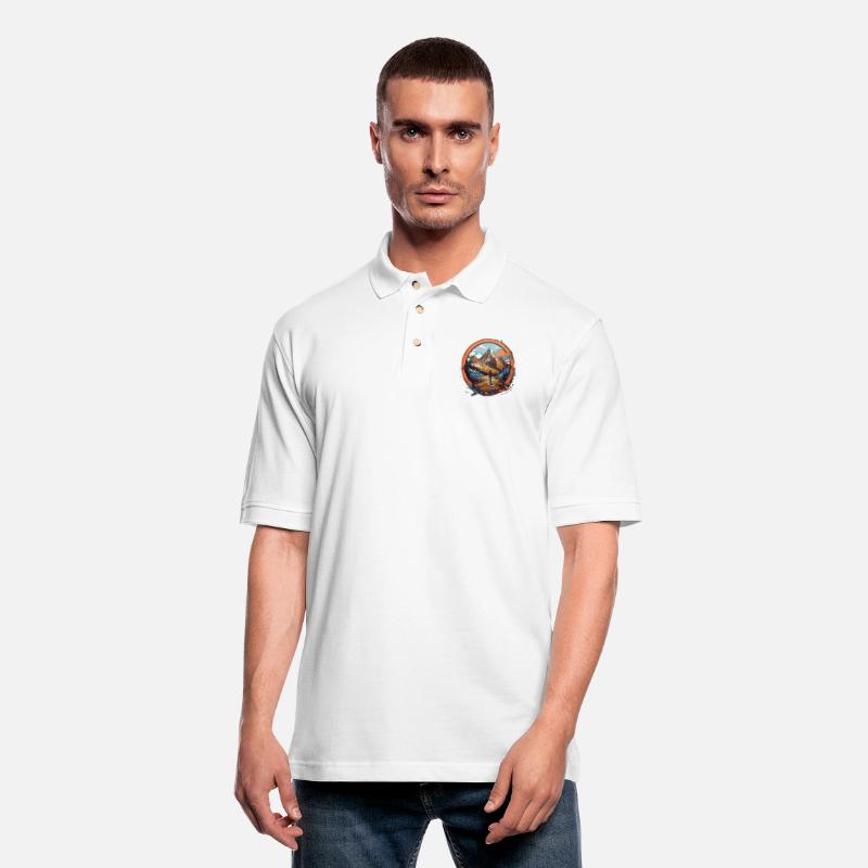 Adventure Tourer hiking in Mountains in Winter