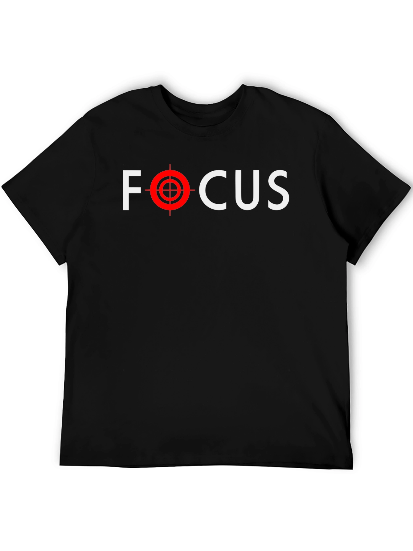Focus Graphic Tee - Black Crew Neck