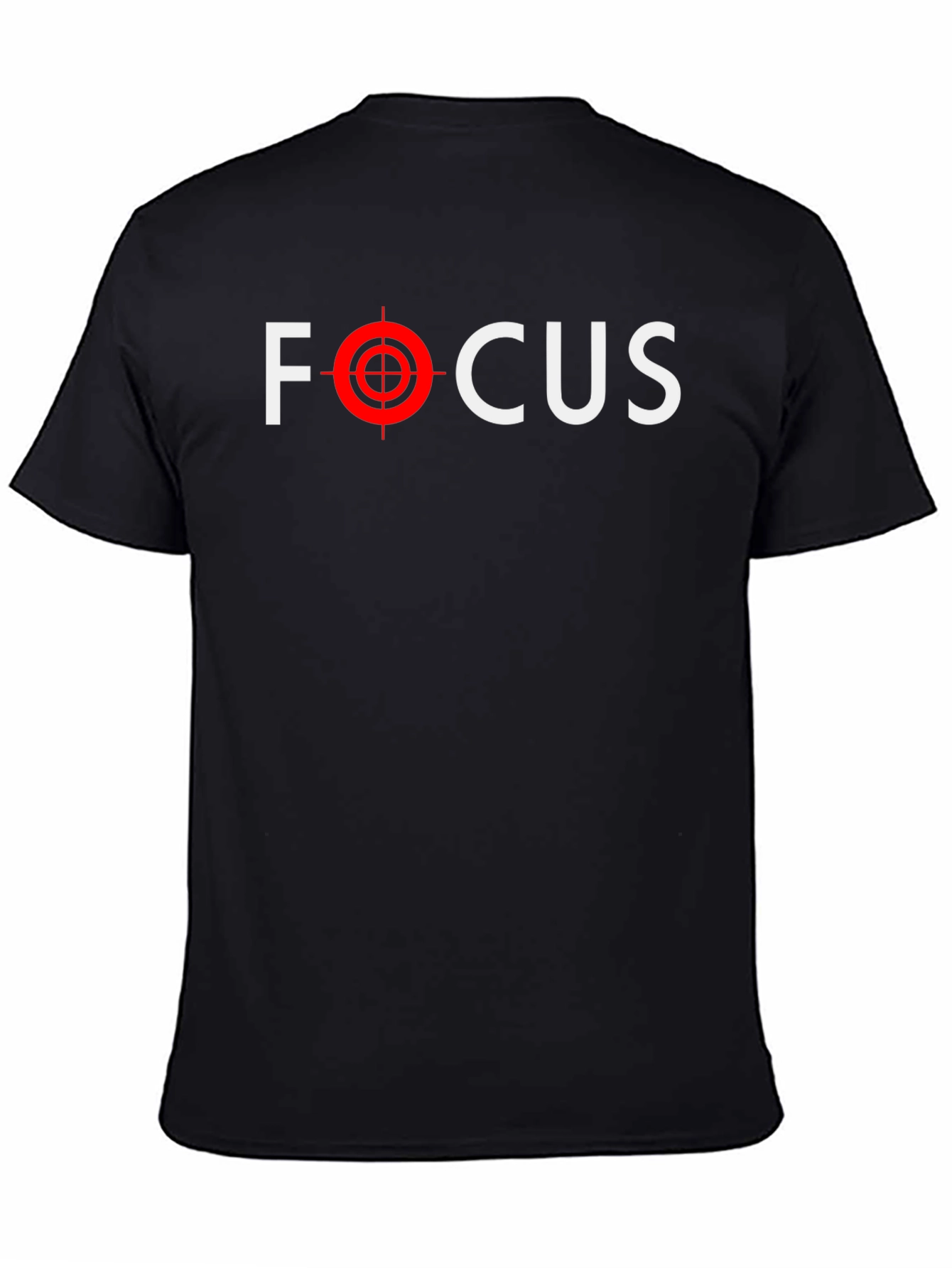 Focus Graphic Tee - Black Crew Neck