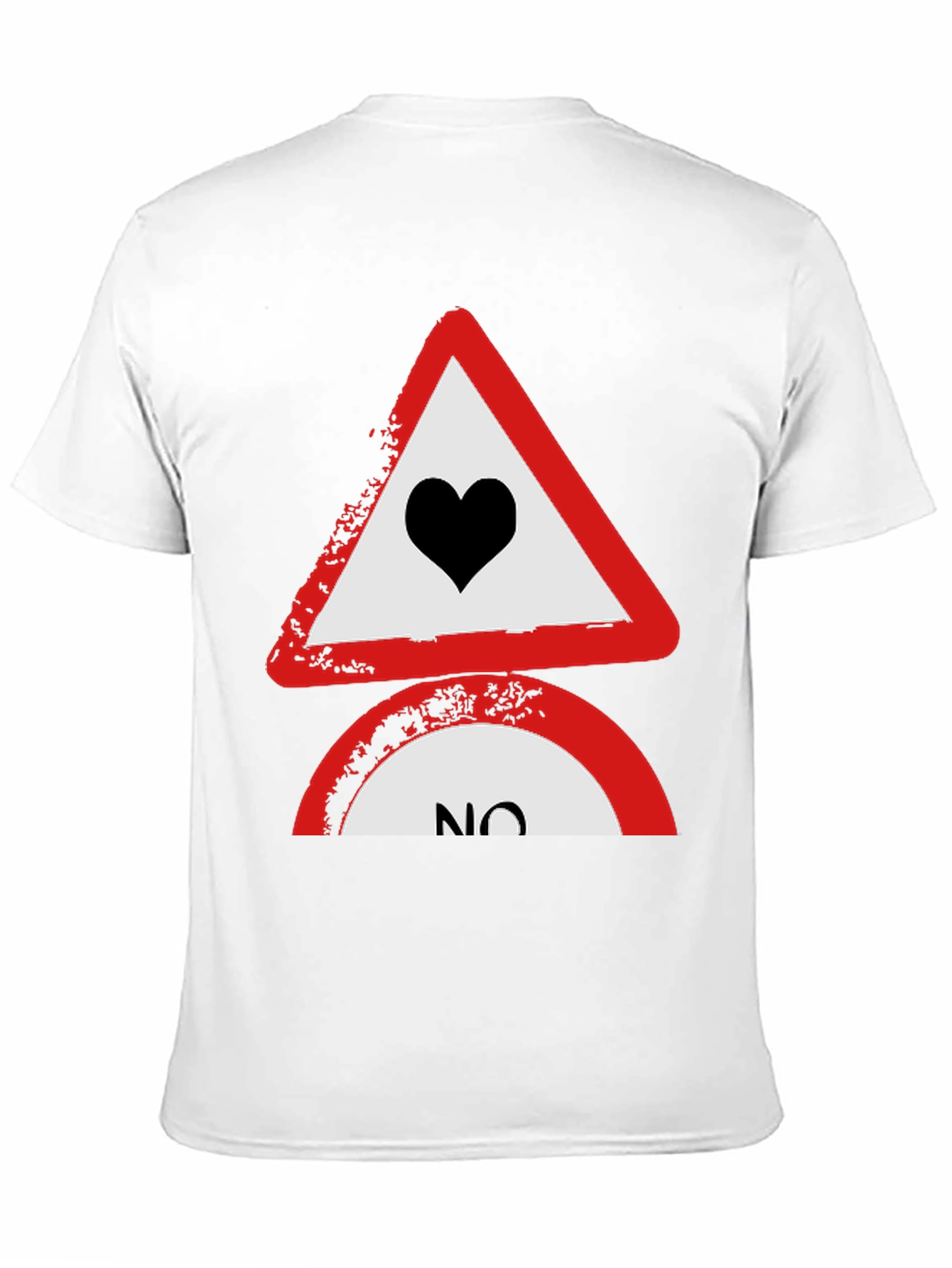 No Love Tee: Heartbreak Alert T-Shirt