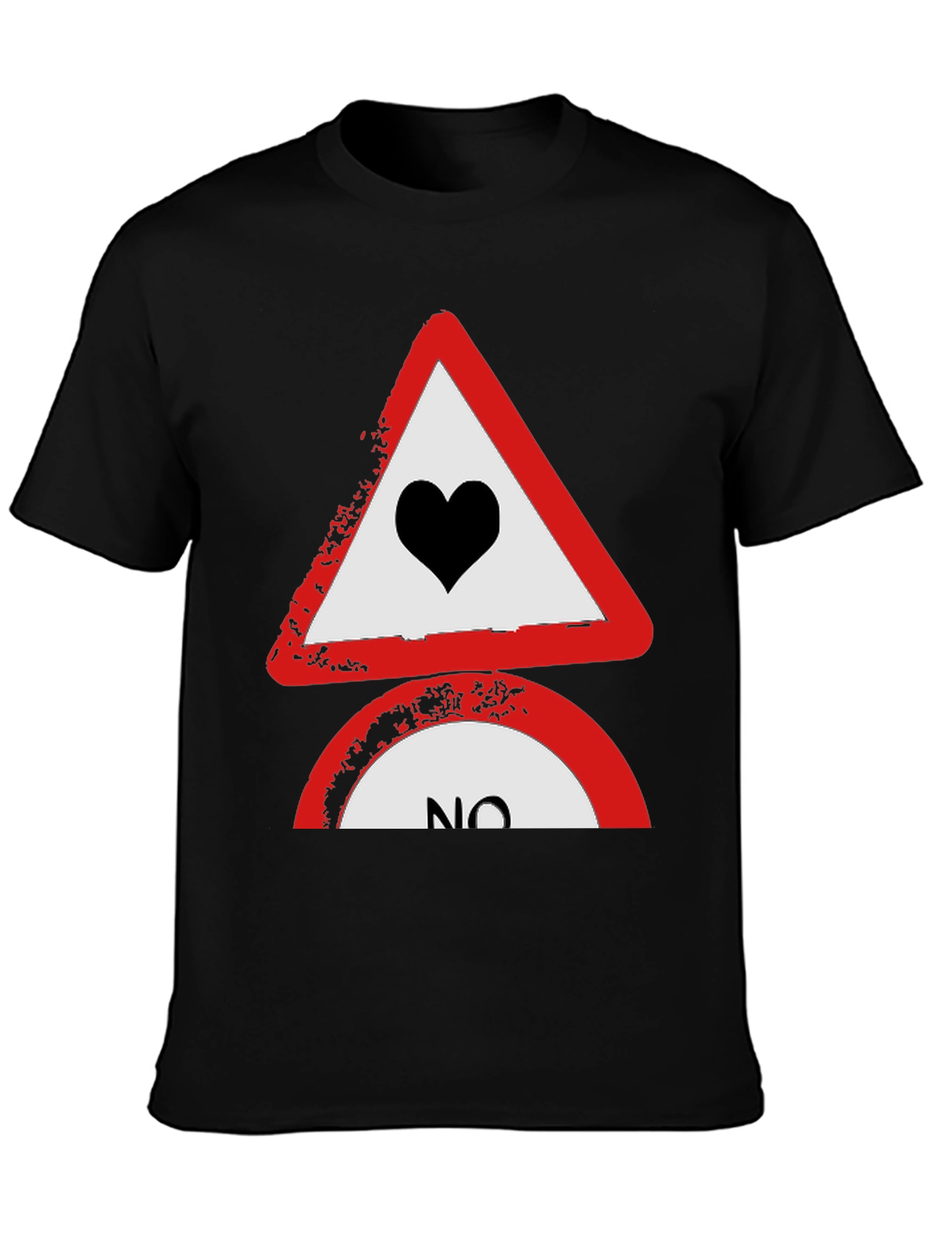 No Love Tee: Heartbreak Alert T-Shirt