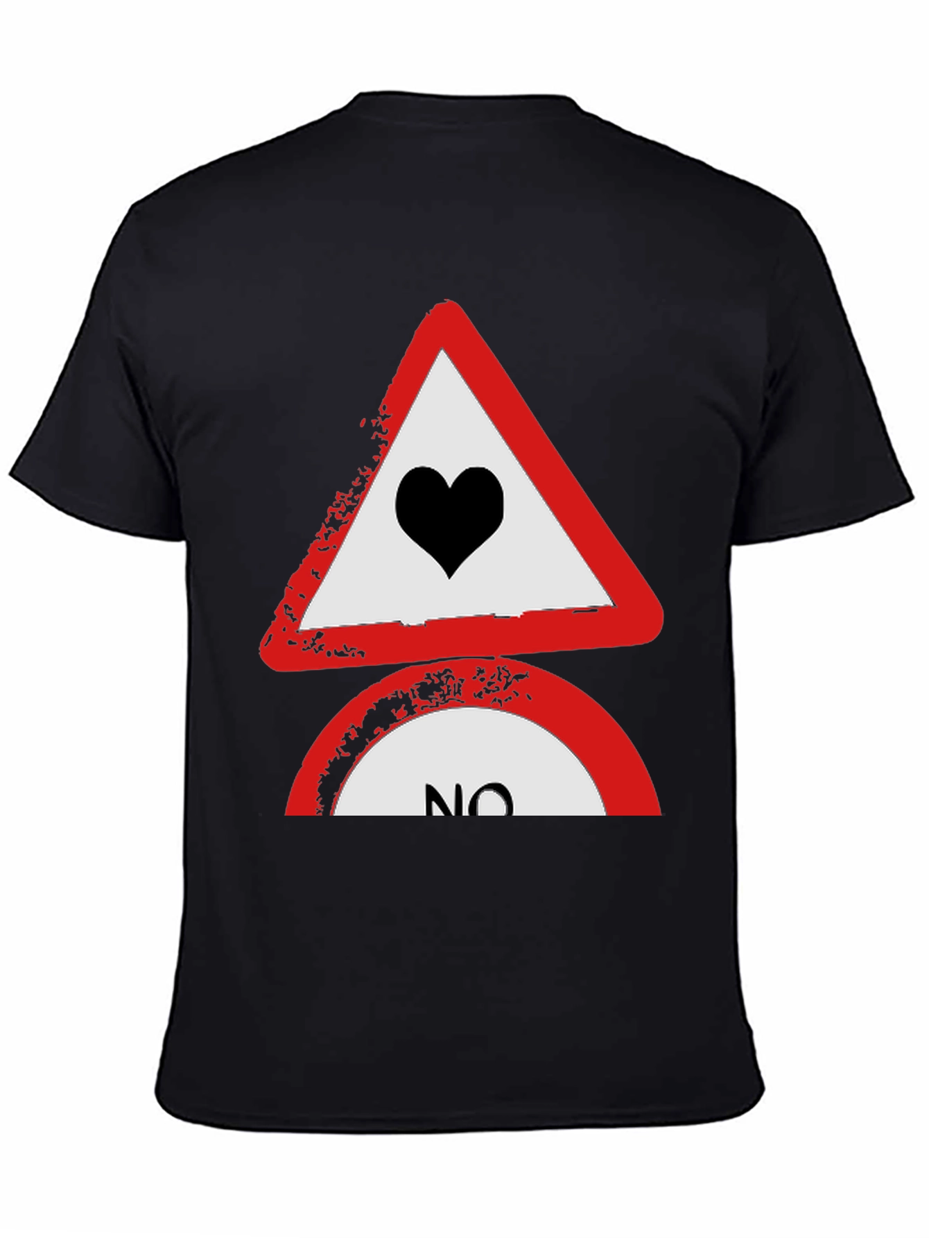 No Love Tee: Heartbreak Alert T-Shirt