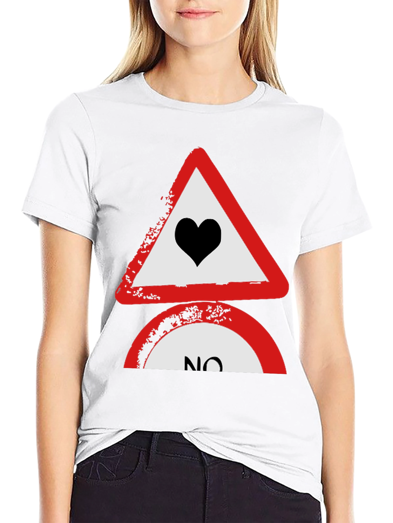 No Love Tee: Heartbreak Alert T-Shirt