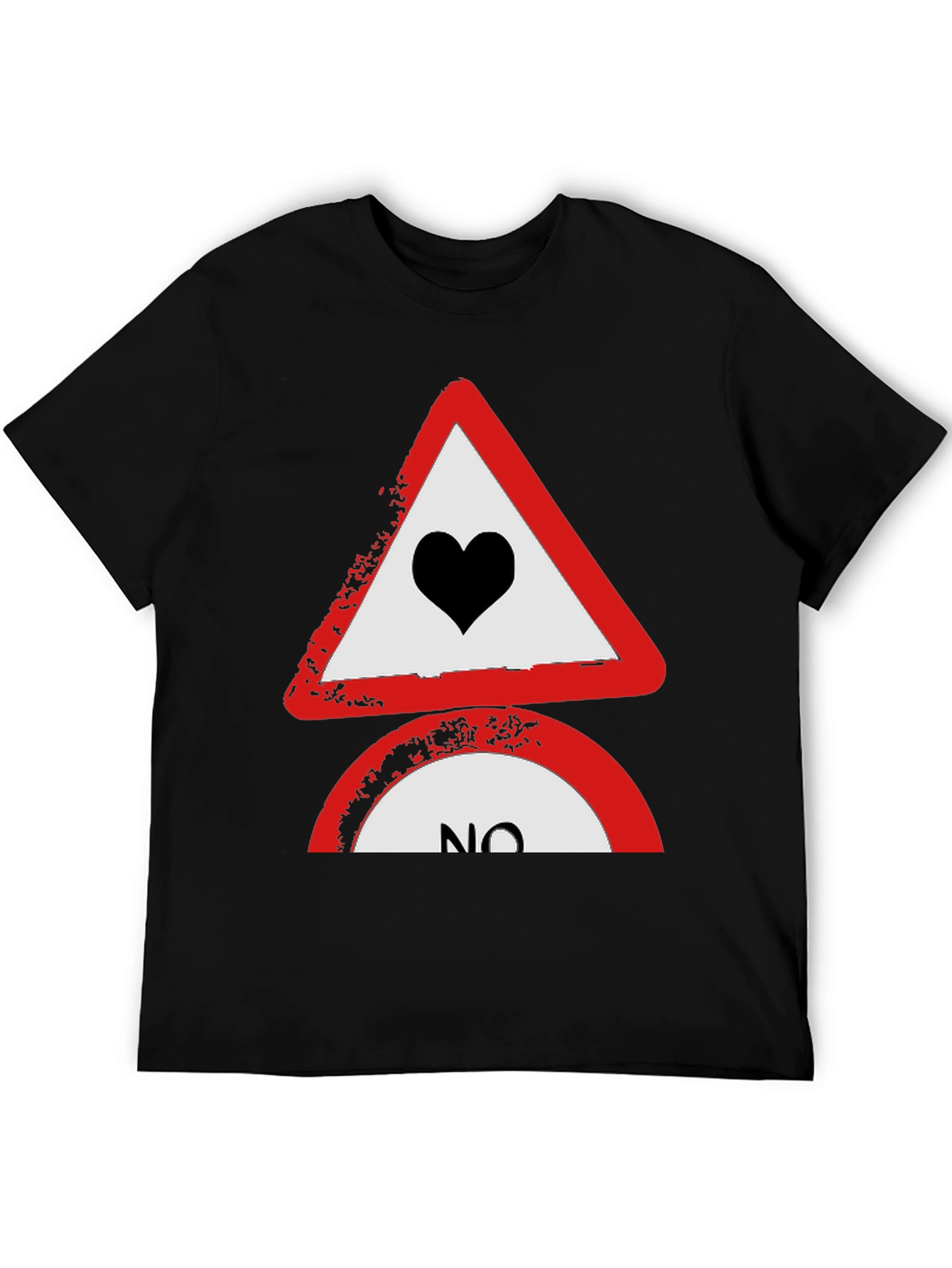 No Love Tee: Heartbreak Alert T-Shirt