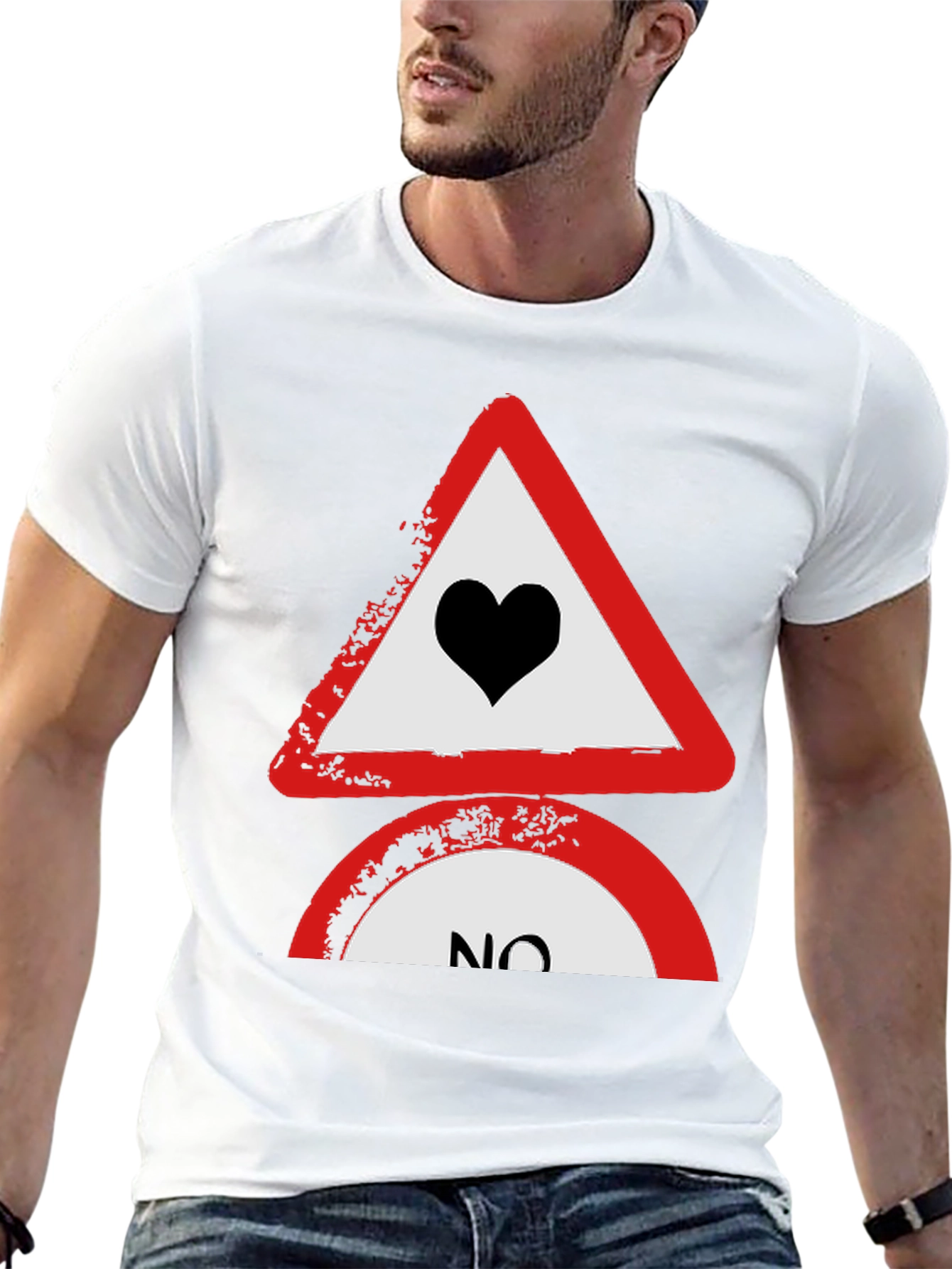 No Love Tee: Heartbreak Alert T-Shirt