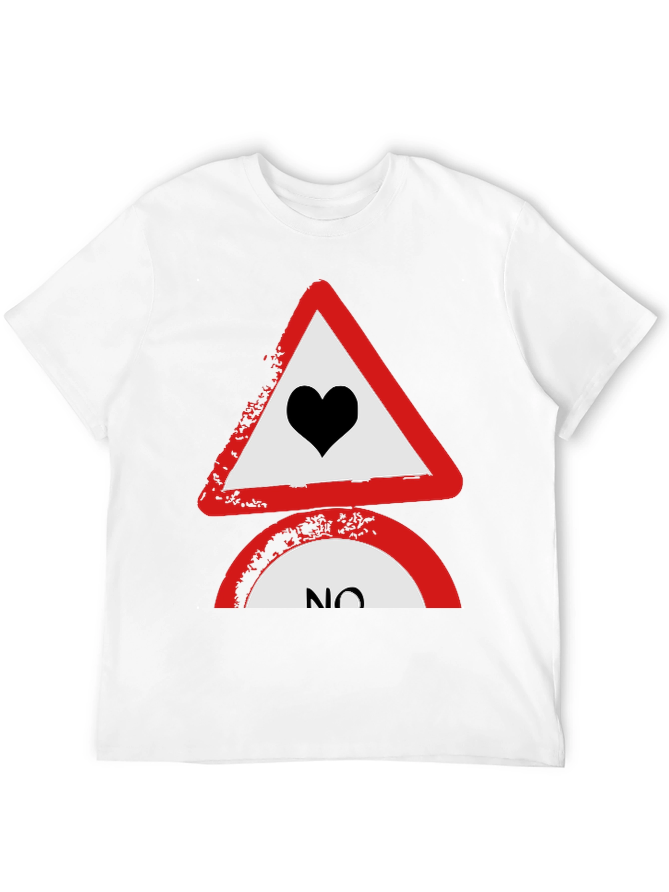 No Love Tee: Heartbreak Alert T-Shirt