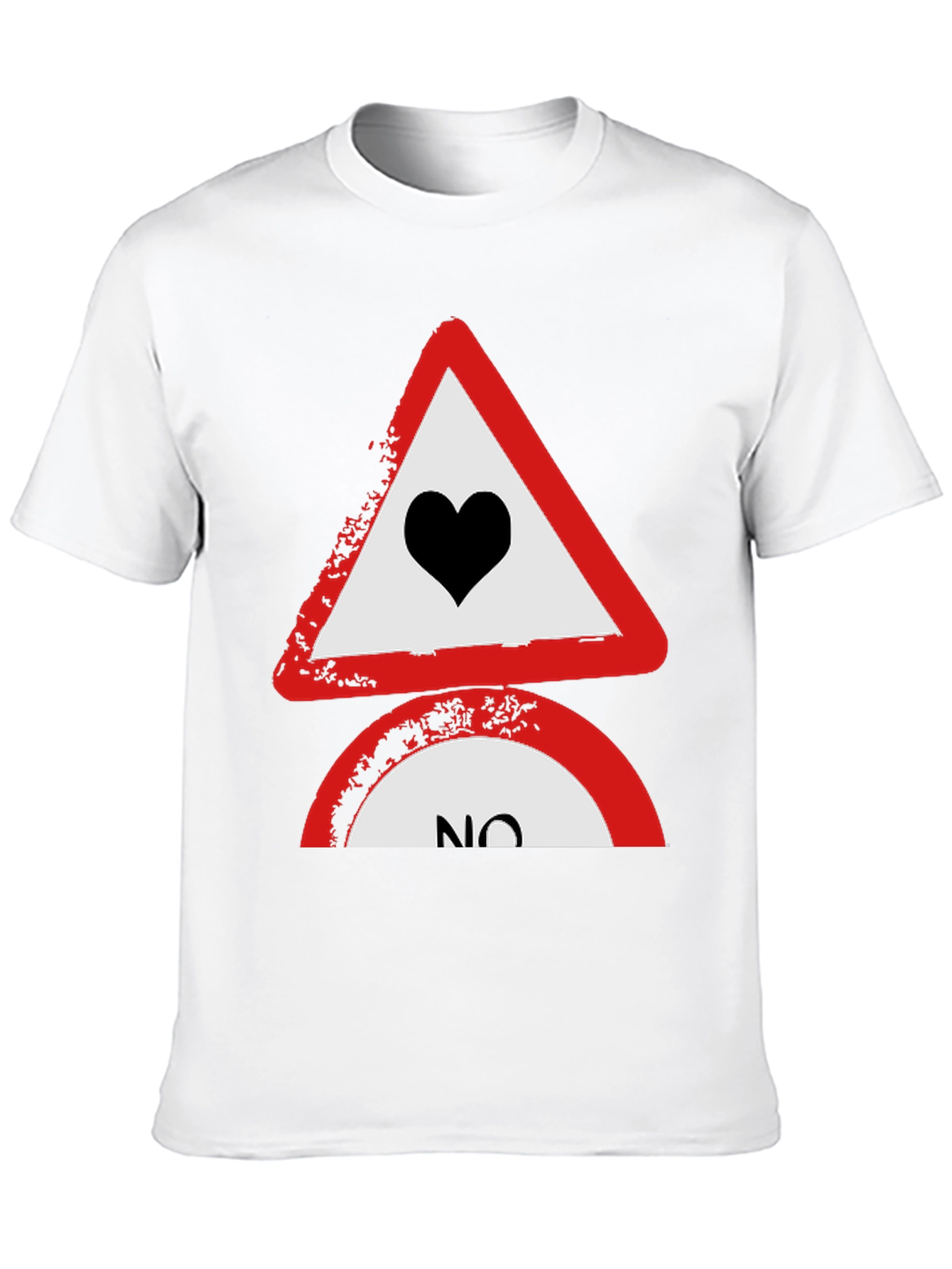 No Love Tee: Heartbreak Alert T-Shirt