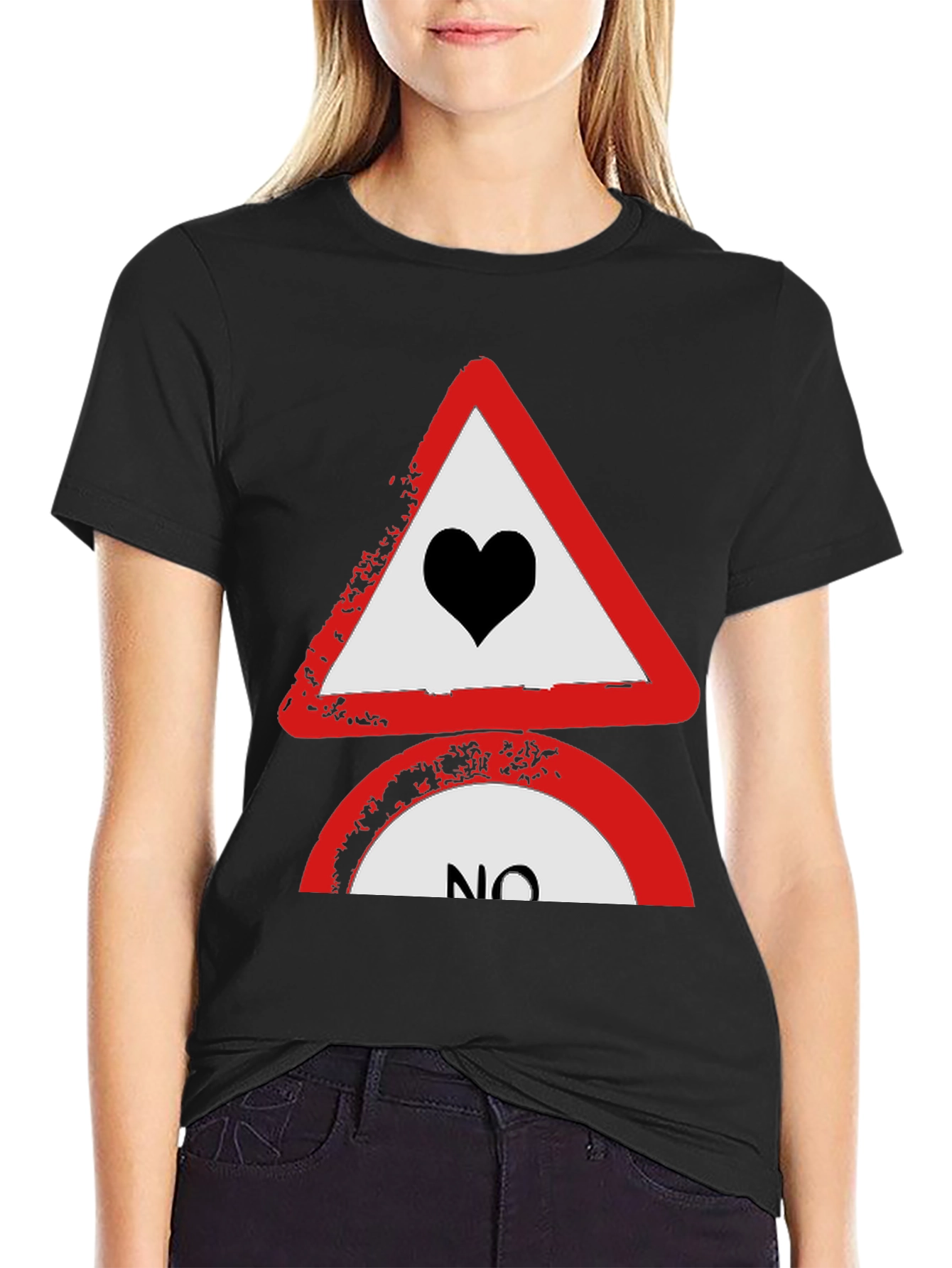 No Love Tee: Heartbreak Alert T-Shirt