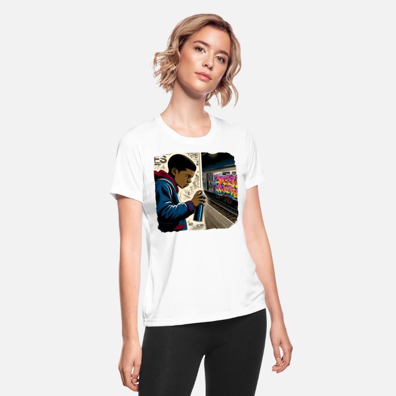 AI Teen in Underground Subway Layup -Masked Border