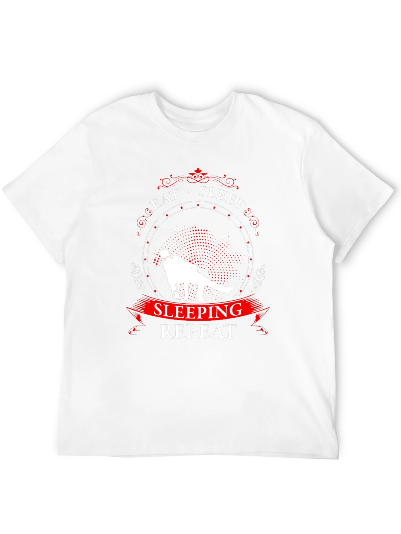 Eat Sleep Sleeping Repeat Black Graphic Tee