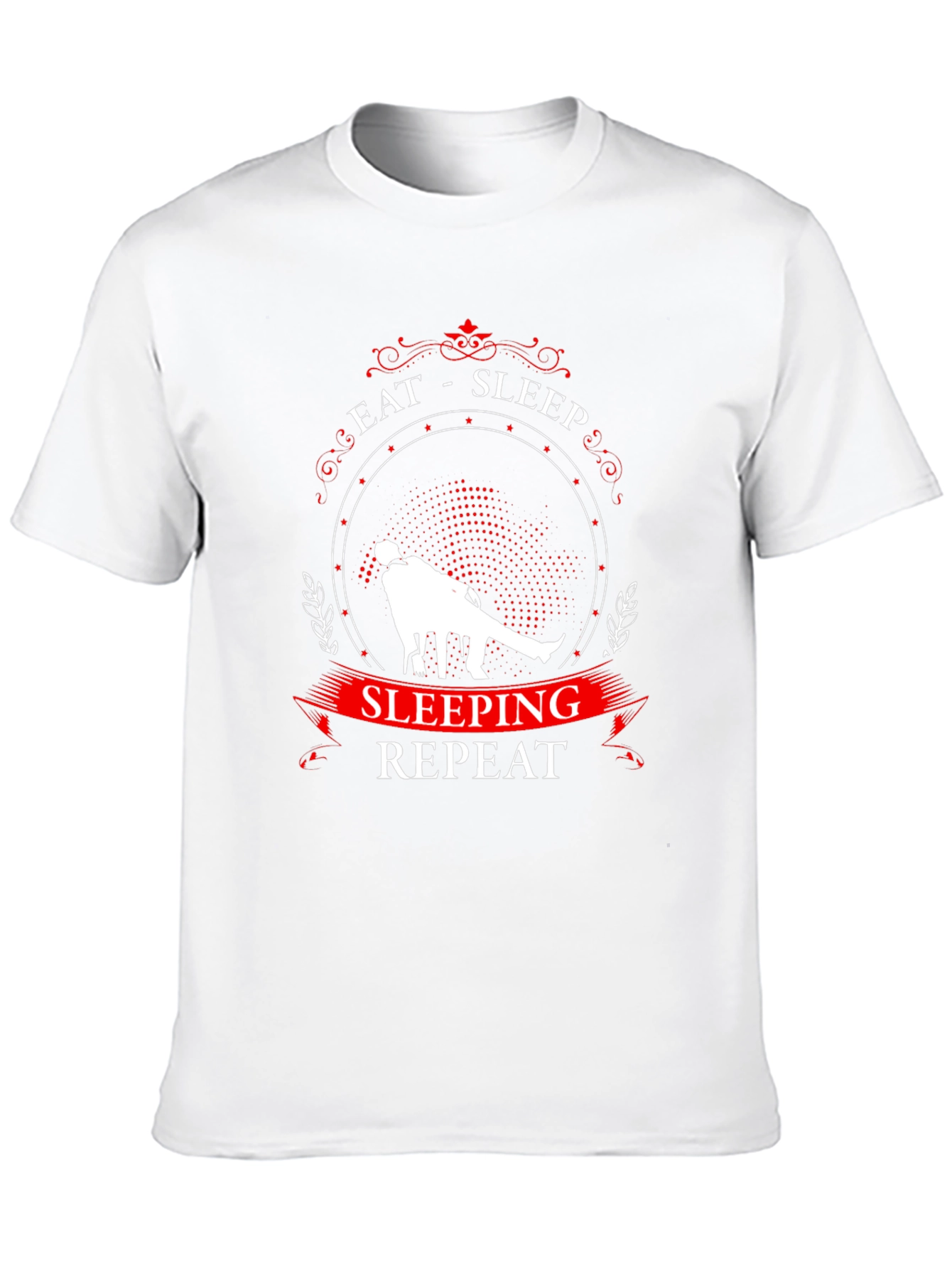 Eat Sleep Sleeping Repeat Black Graphic Tee