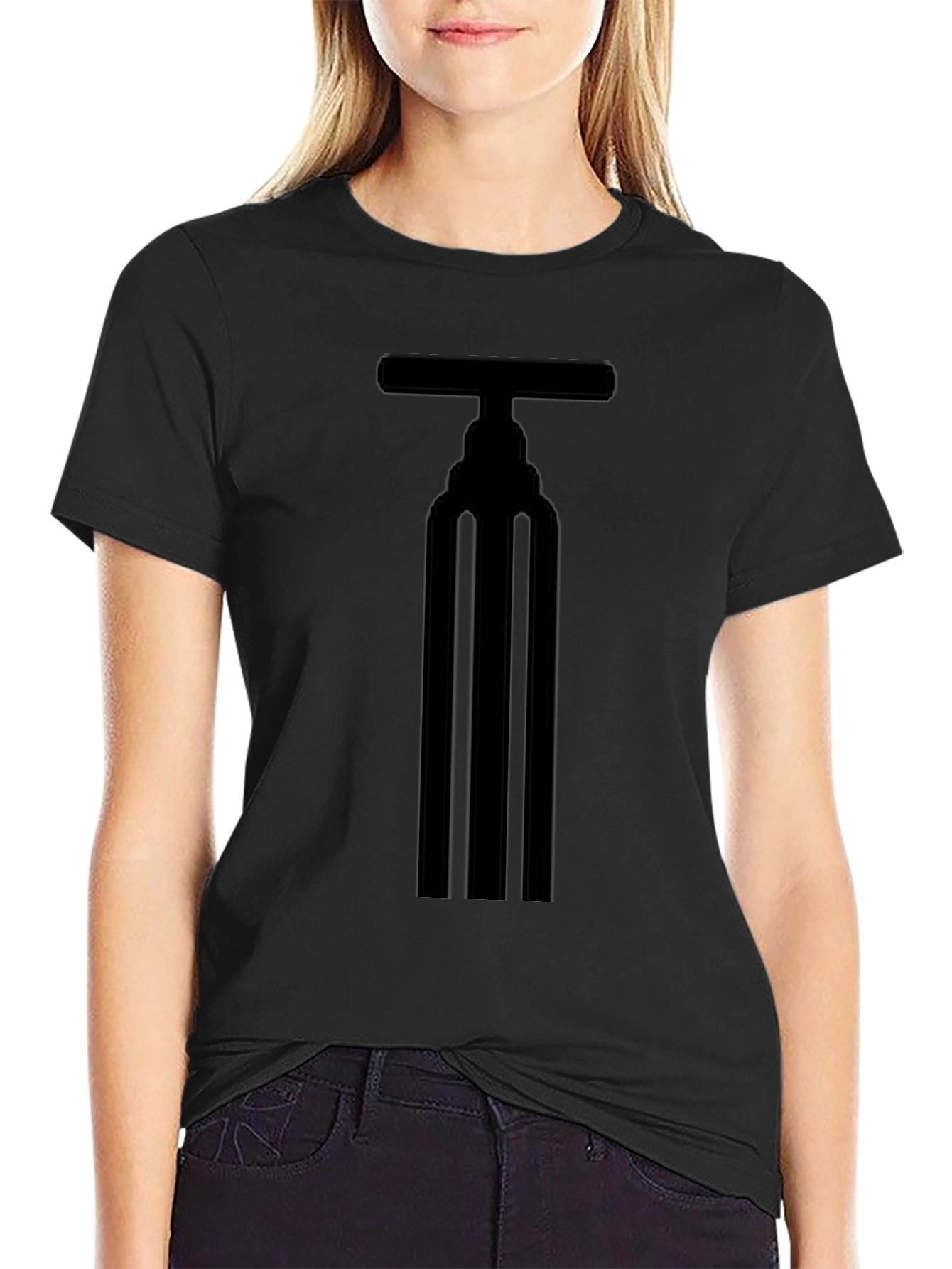 Mens Black Wine Opener Graphic T-Shirt