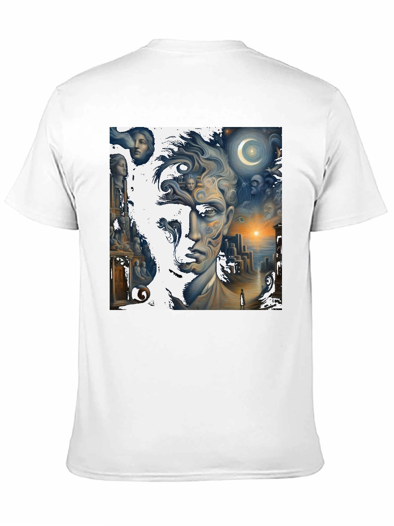 Surreal Dreamscape Graphic Tee - Unique Art Shirt