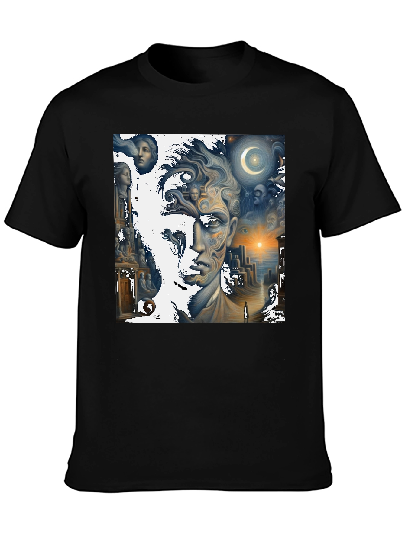 Surreal Dreamscape Graphic Tee - Unique Art Shirt