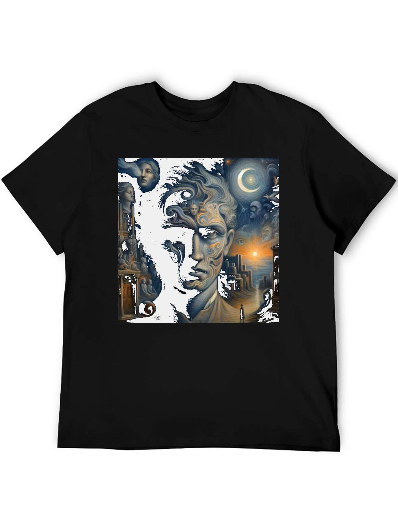 Surreal Dreamscape Graphic Tee - Unique Art Shirt