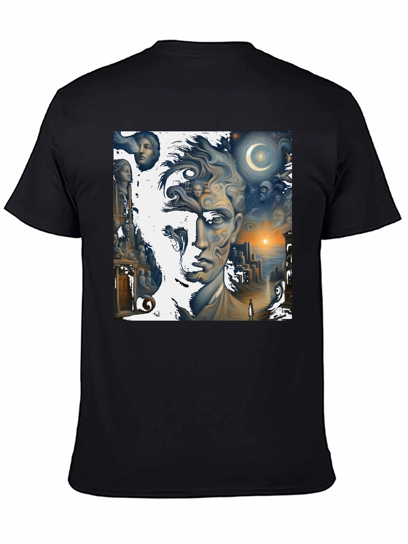 Surreal Dreamscape Graphic Tee - Unique Art Shirt
