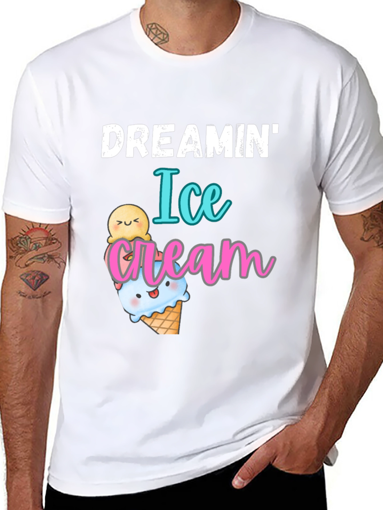 Dreamin Ice Cream Graphic T-Shirt