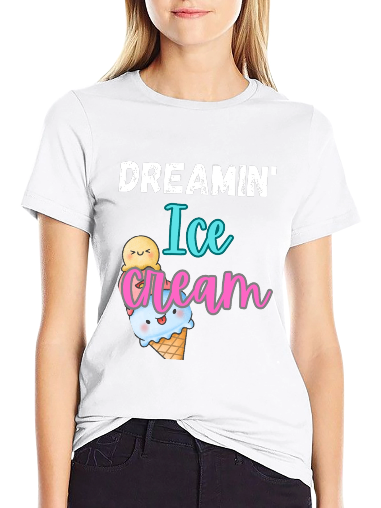 Dreamin Ice Cream Graphic T-Shirt