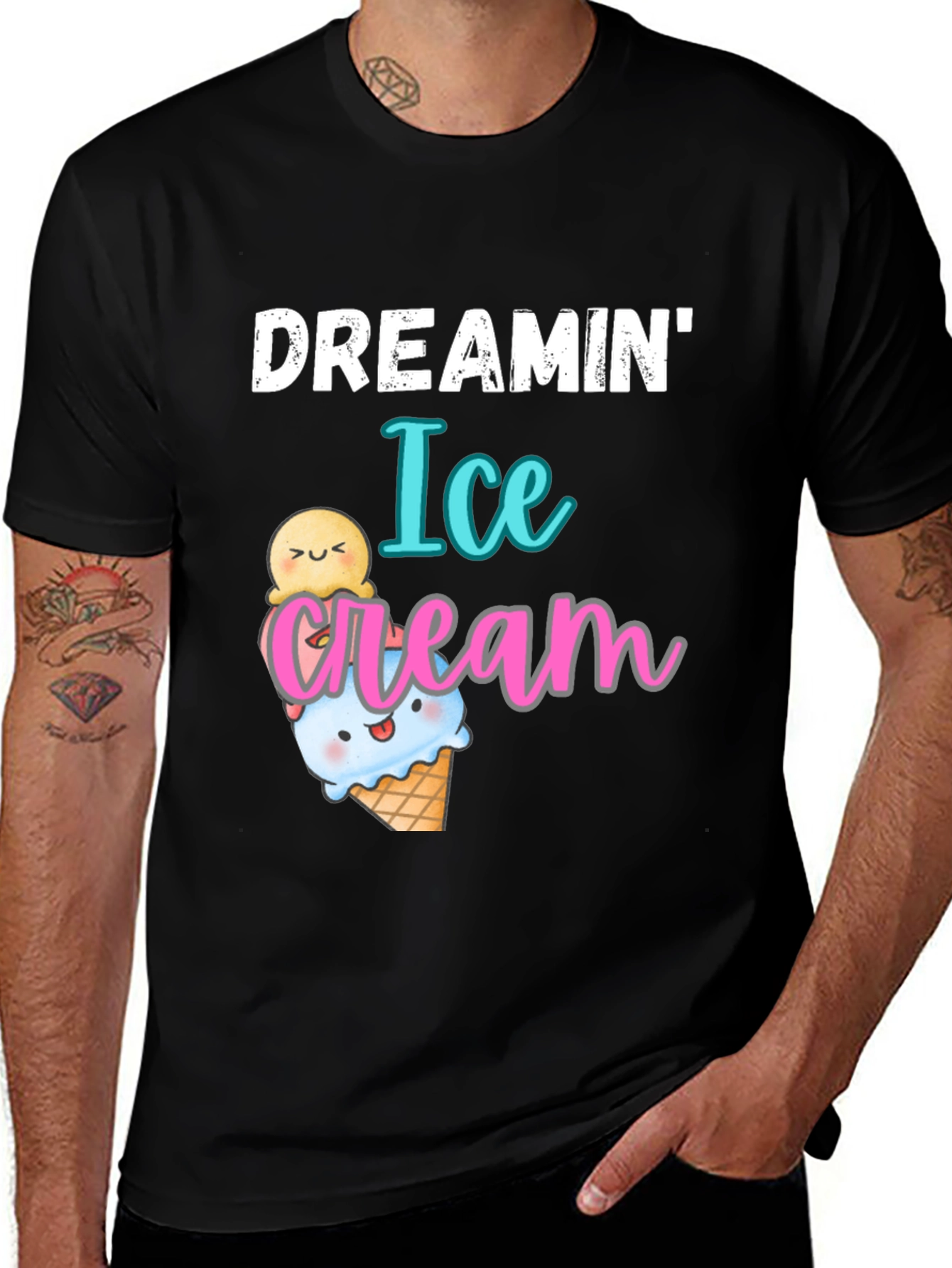 Dreamin Ice Cream Graphic T-Shirt