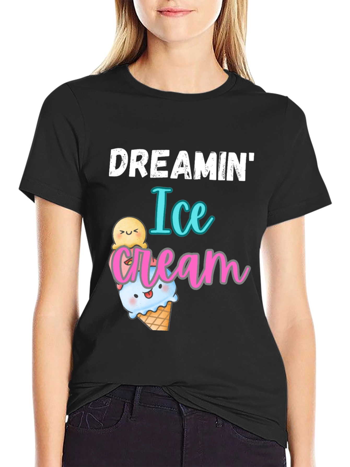 Dreamin Ice Cream Graphic T-Shirt