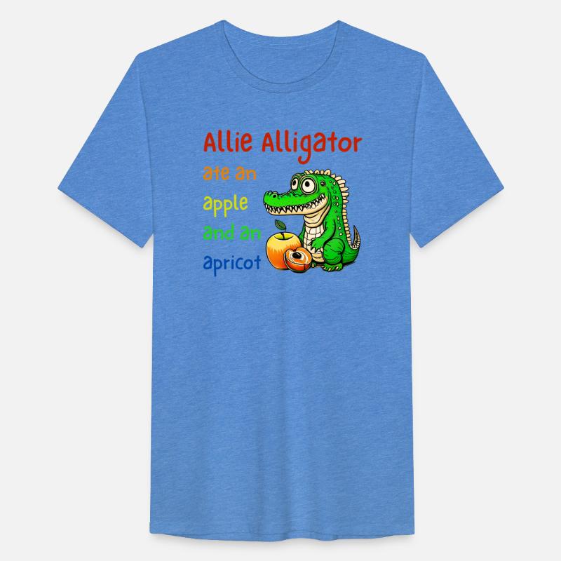 Allie Alligator ate an apple and an apricot.
